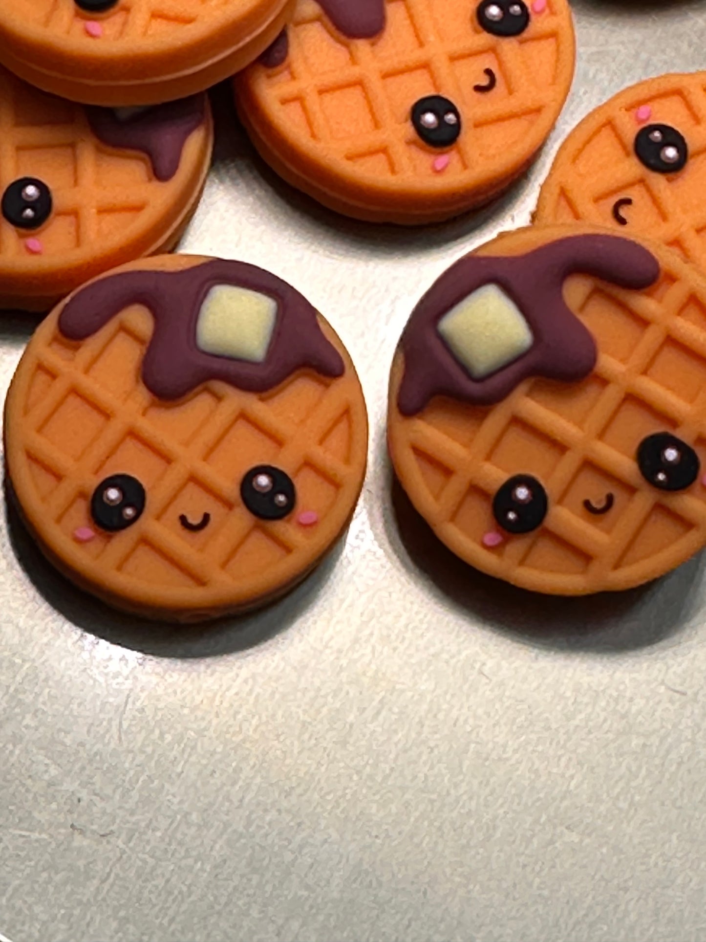 3D Waffle focal bead/ silicone bead for pen beading/