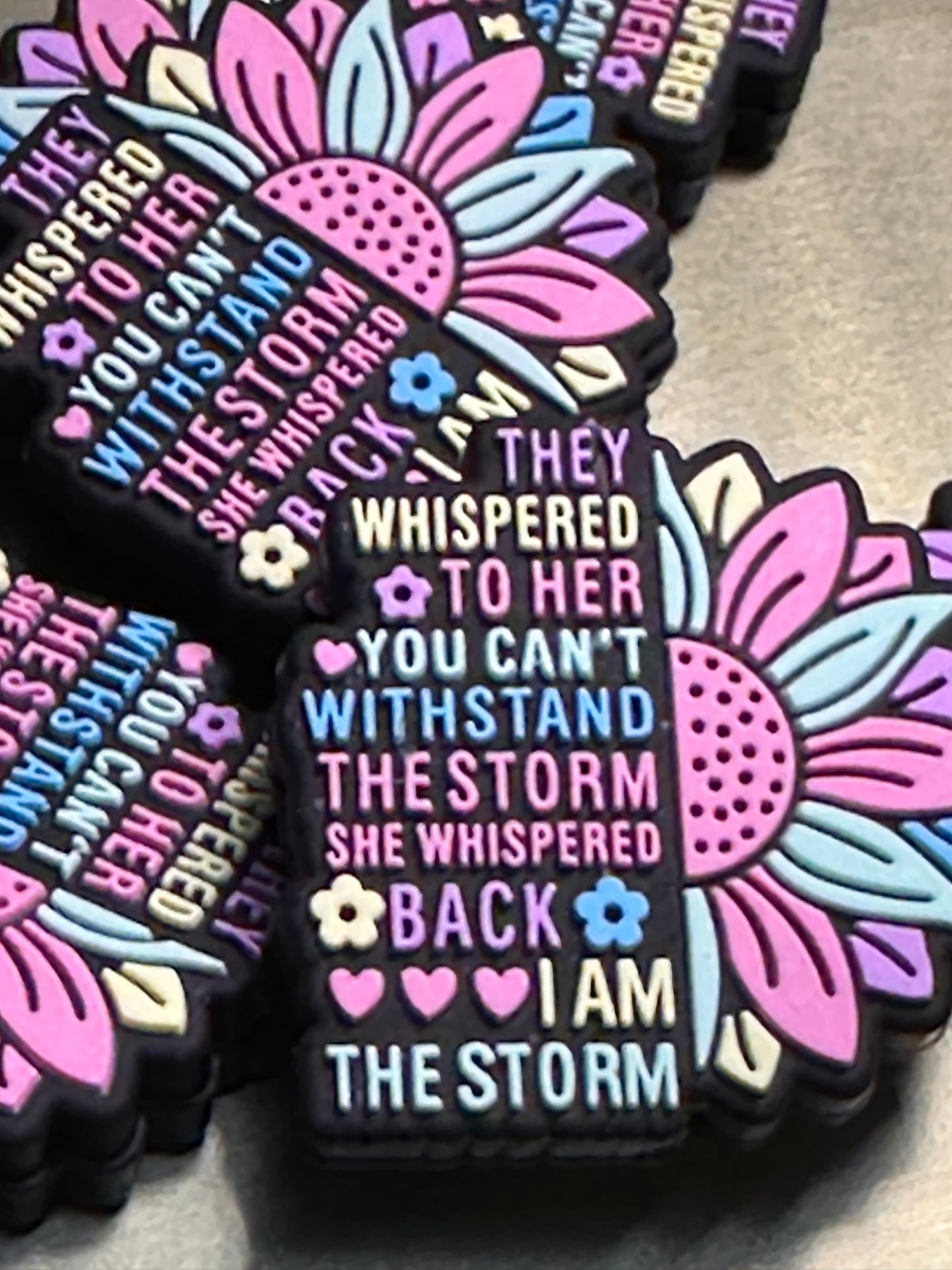 Encouraging focal bead/ silicone bead for pen beading/inspirational/