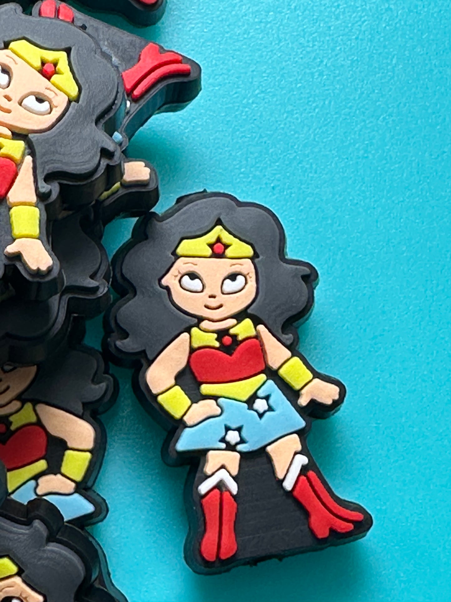 Super little girl silicone focal bead