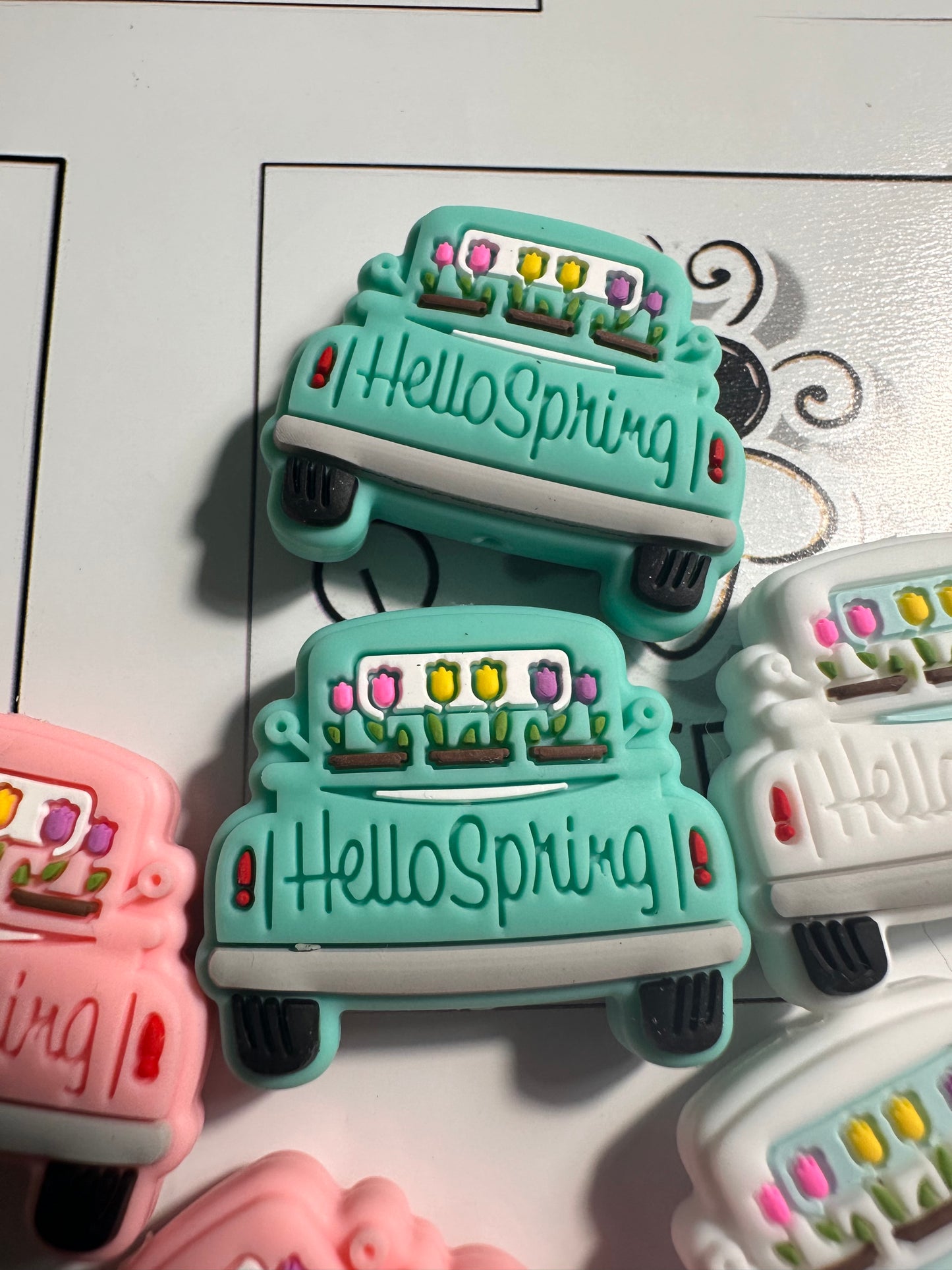 Hello Spring Focal Bead/ truck bead