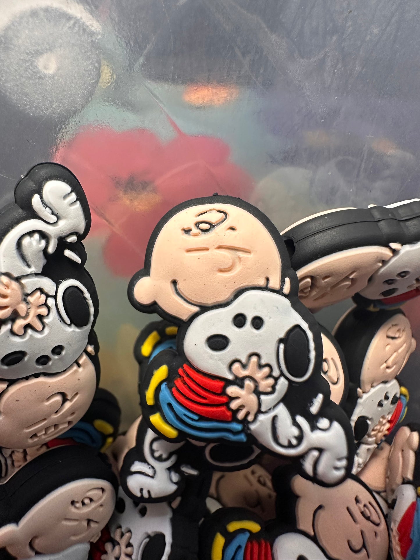 Boy and his dog/ Character/ Focal Bead/ beadable pen/ Silicone bead/ keychain bead/ dog lover/ snoo