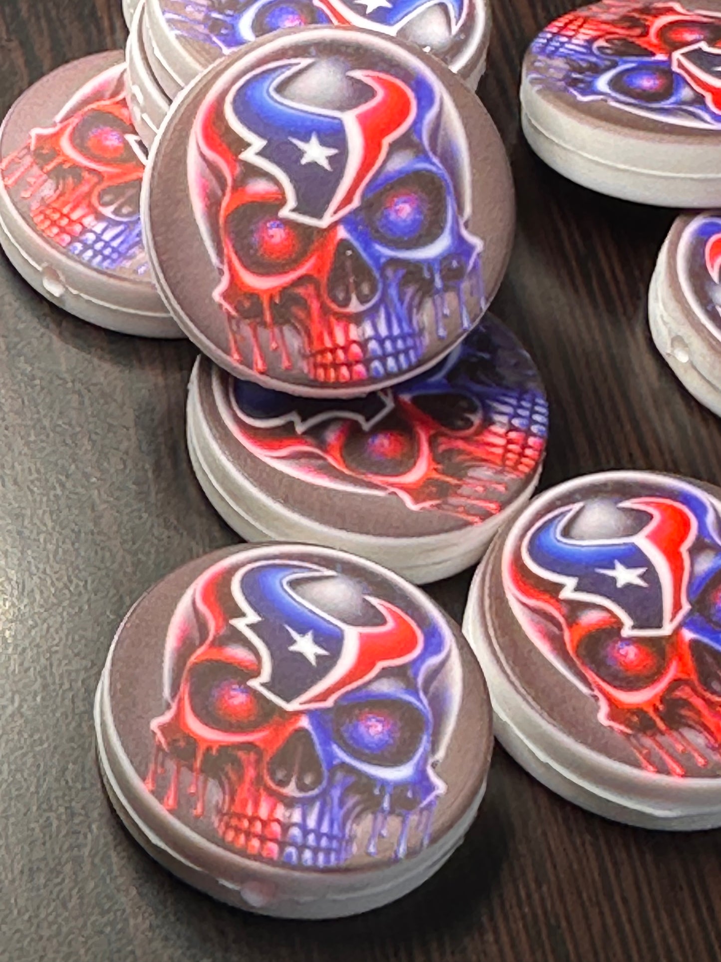 NEW Houston Texans focal bead/ skull