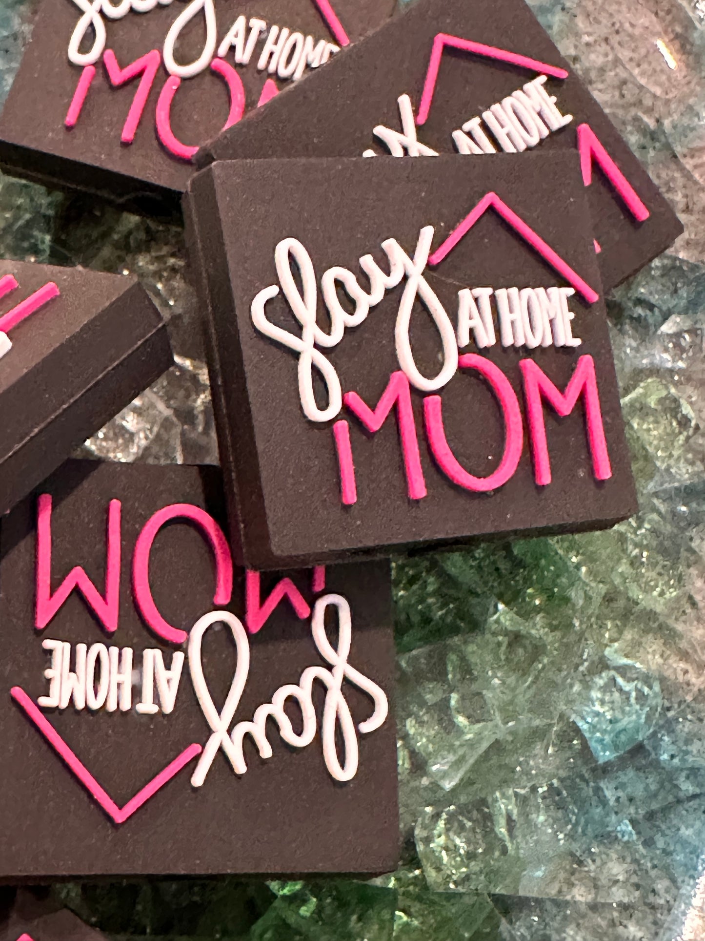 Mom silicone focal bead