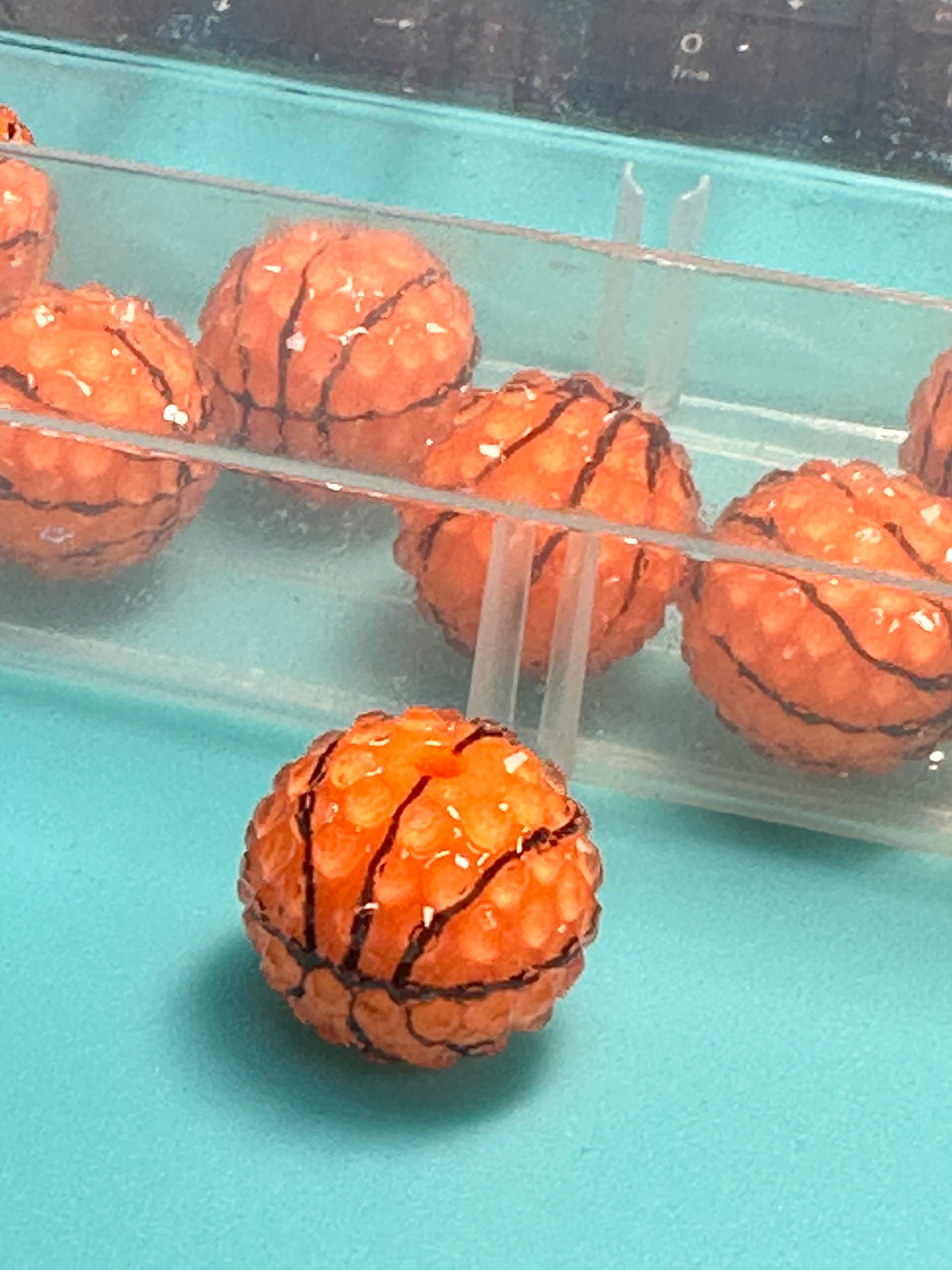 Five (5) Acrylic sports bead included/fancy Bead/ beadable pen/ keychain bead/choose your beads/20mm