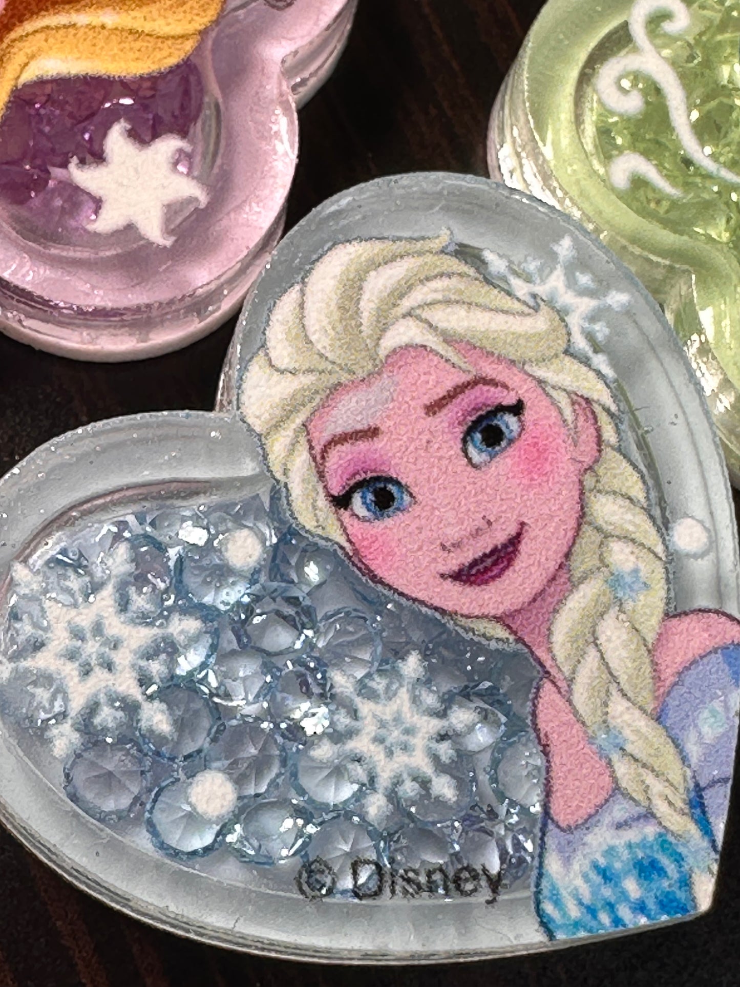 Set of 5 Glue On Princess Shaker boxes Charms – Flat Back Embellishments for DIY Crafts