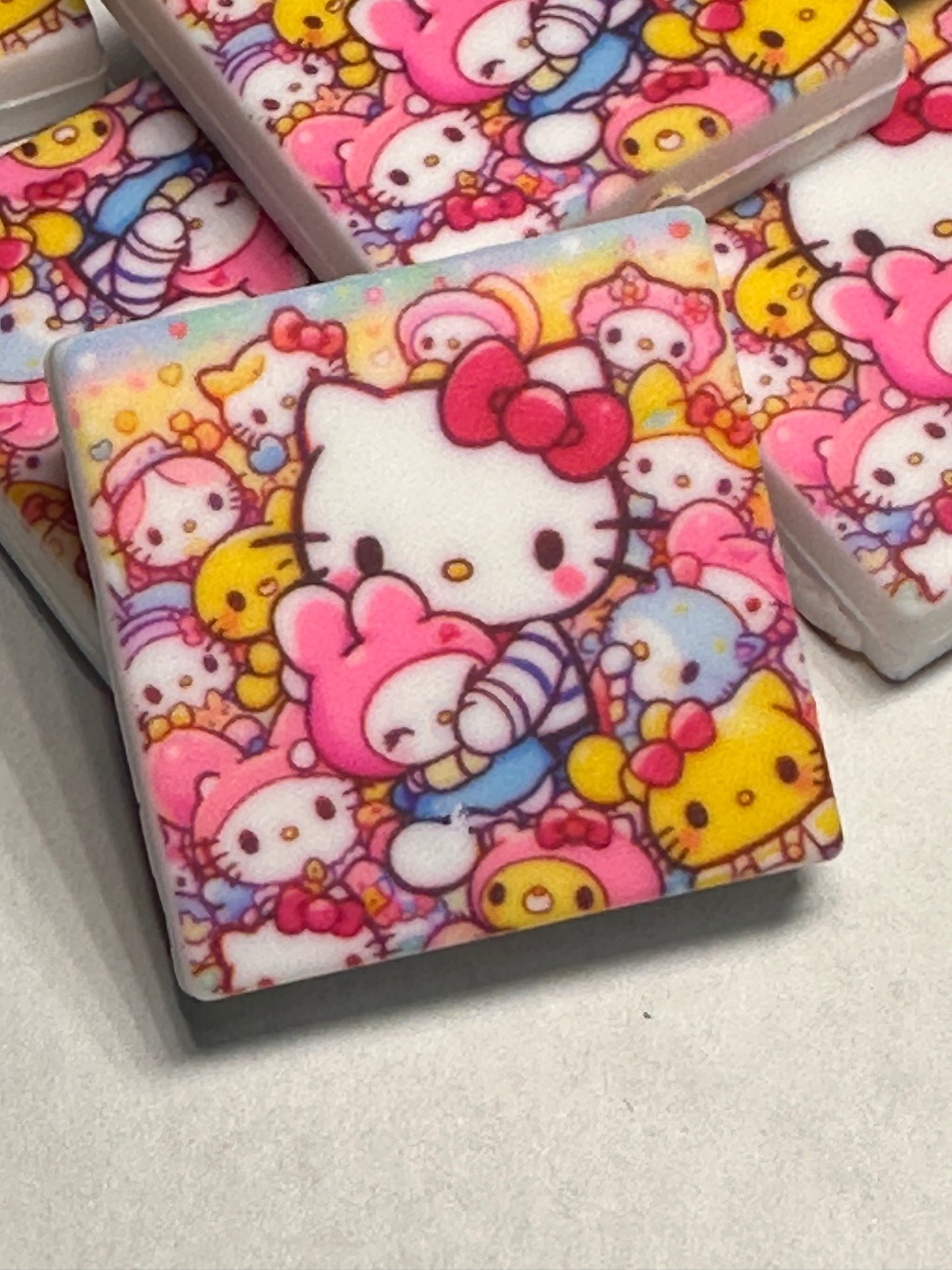 San Ku Cat Focal Bead/ beadable pen/ Silicone bead/ animal/ keychain bead/ kitty