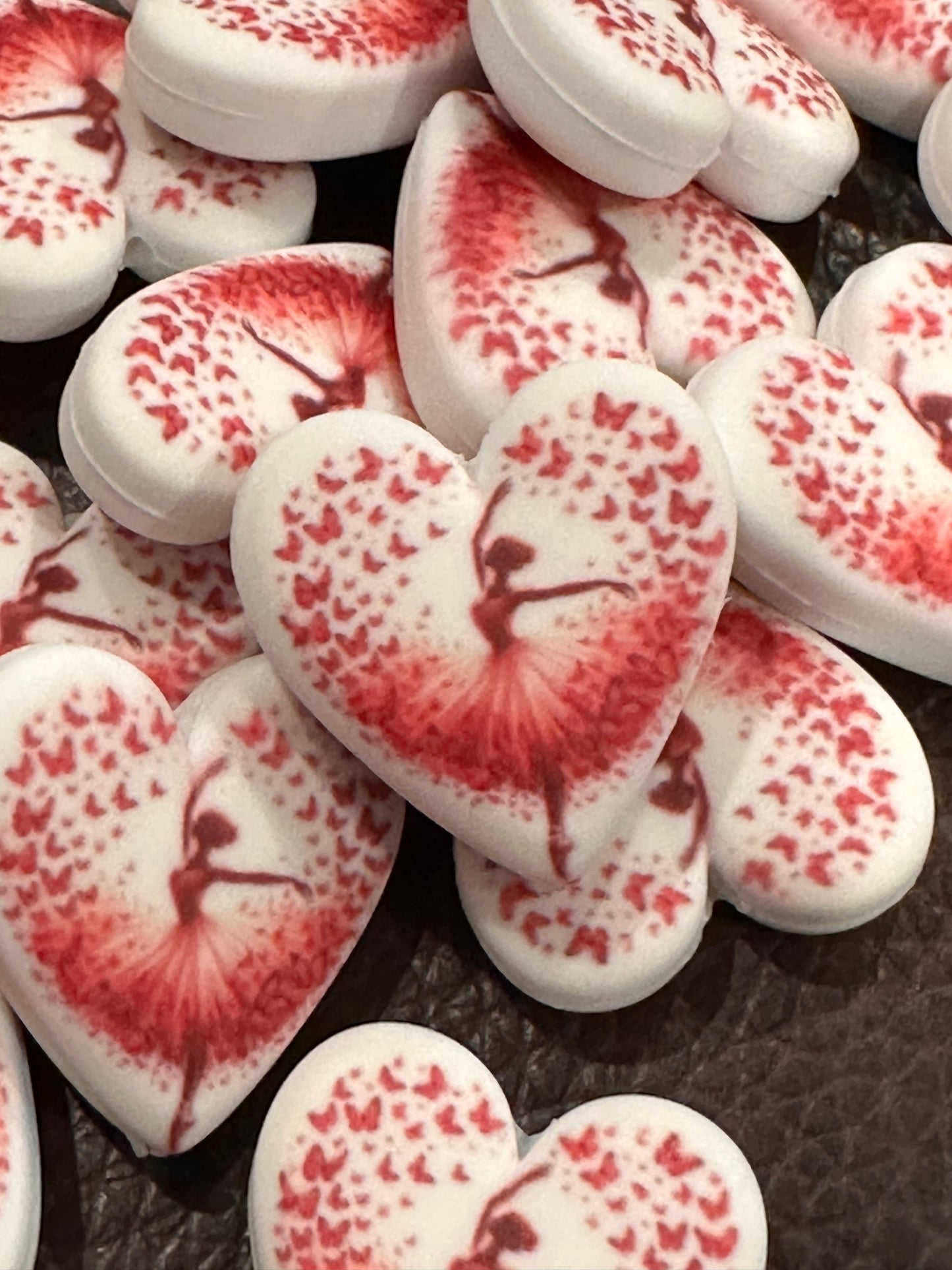 Hearts Focal Bead / Dancer/ Ballerina bead