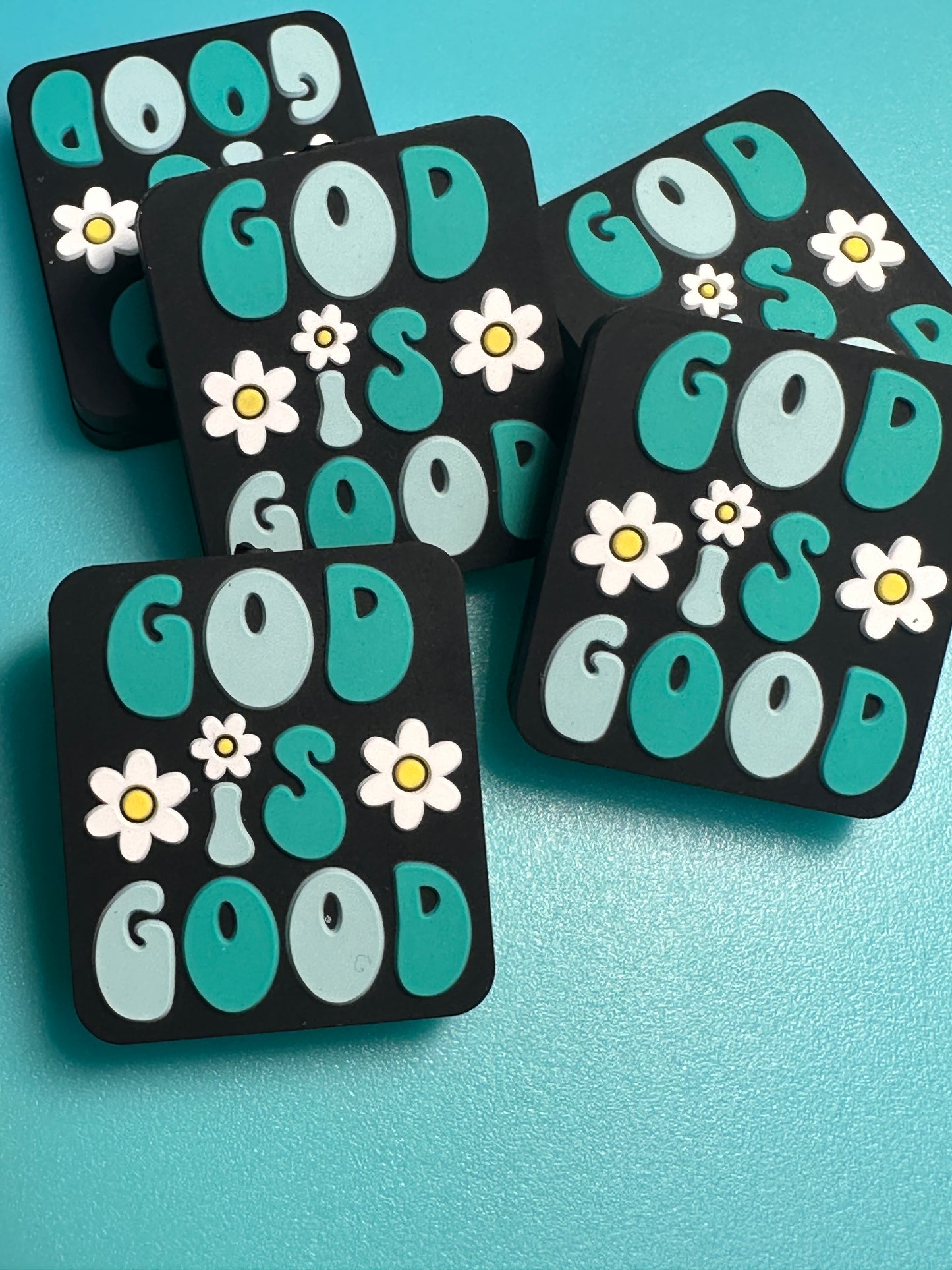 God is good Focal Bead/ beadable pen/ Silicone bead/keychain bead/
