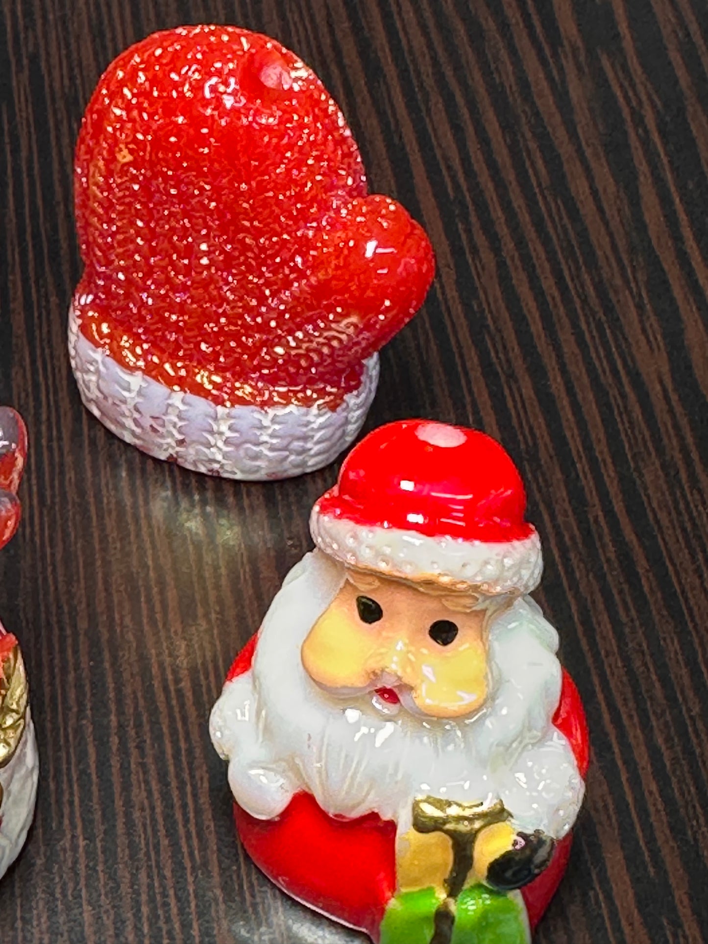 9pc Christmas Resin Bead Set – Santa, Snowman, Tree & Holiday DIY Beads