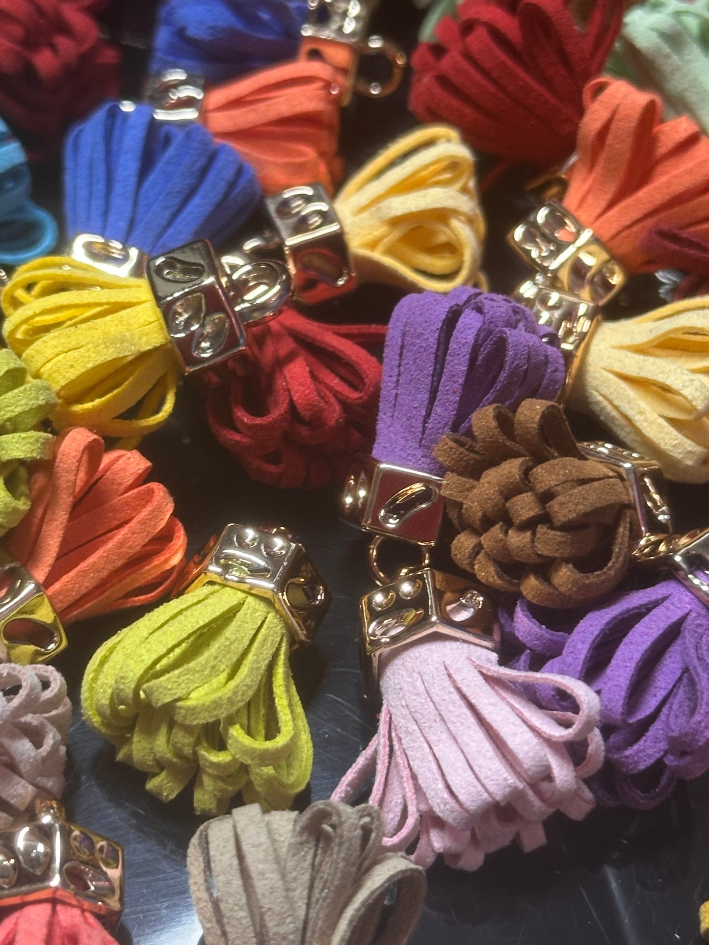 Keychain tassels / tassel pendants