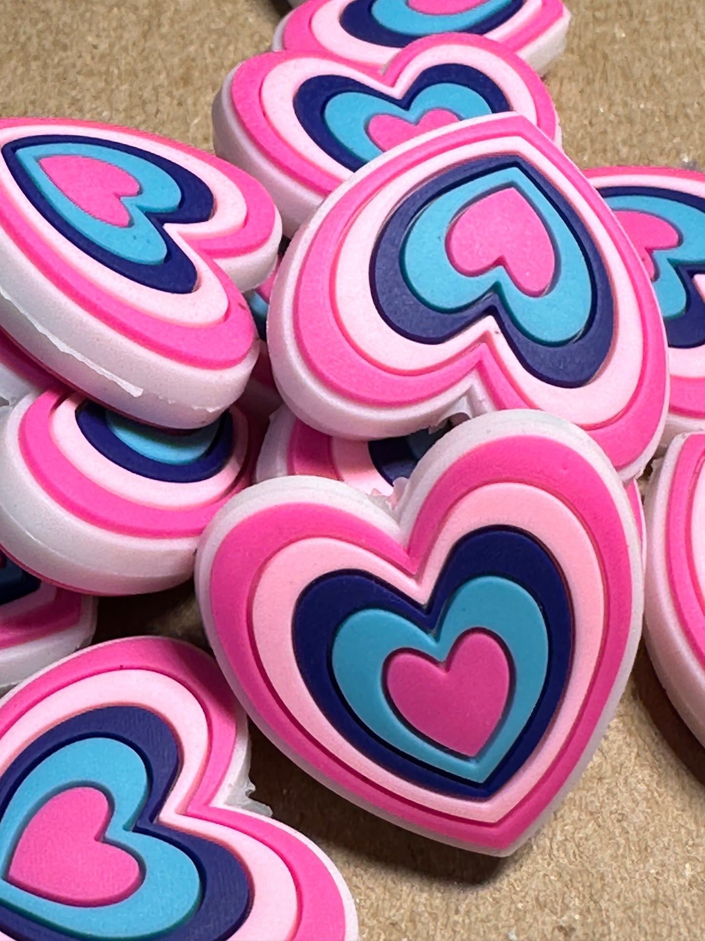 Hearts Focal Bead