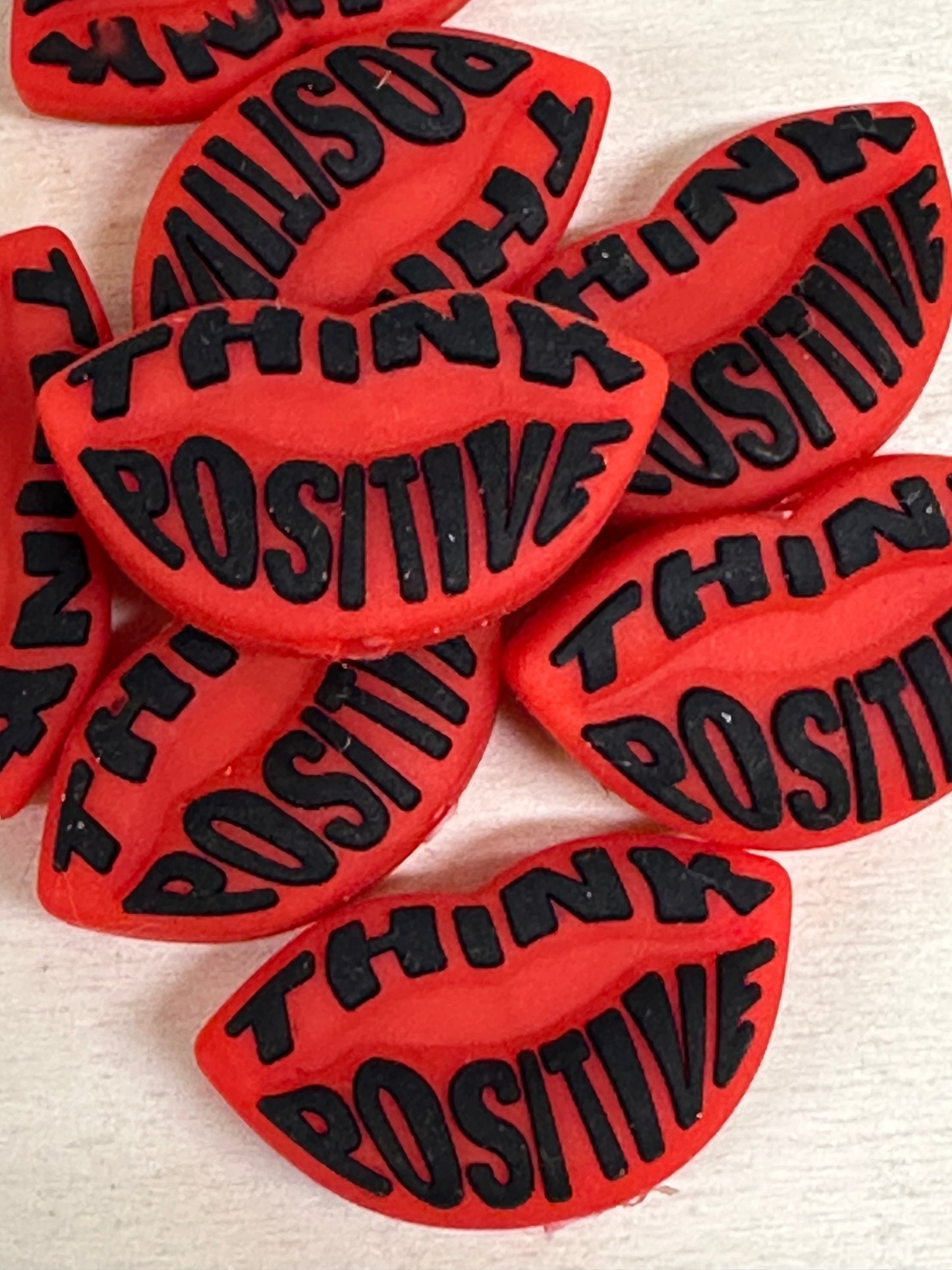 Lips silicone focal beads / pen beading/ keychain beads/ positivity