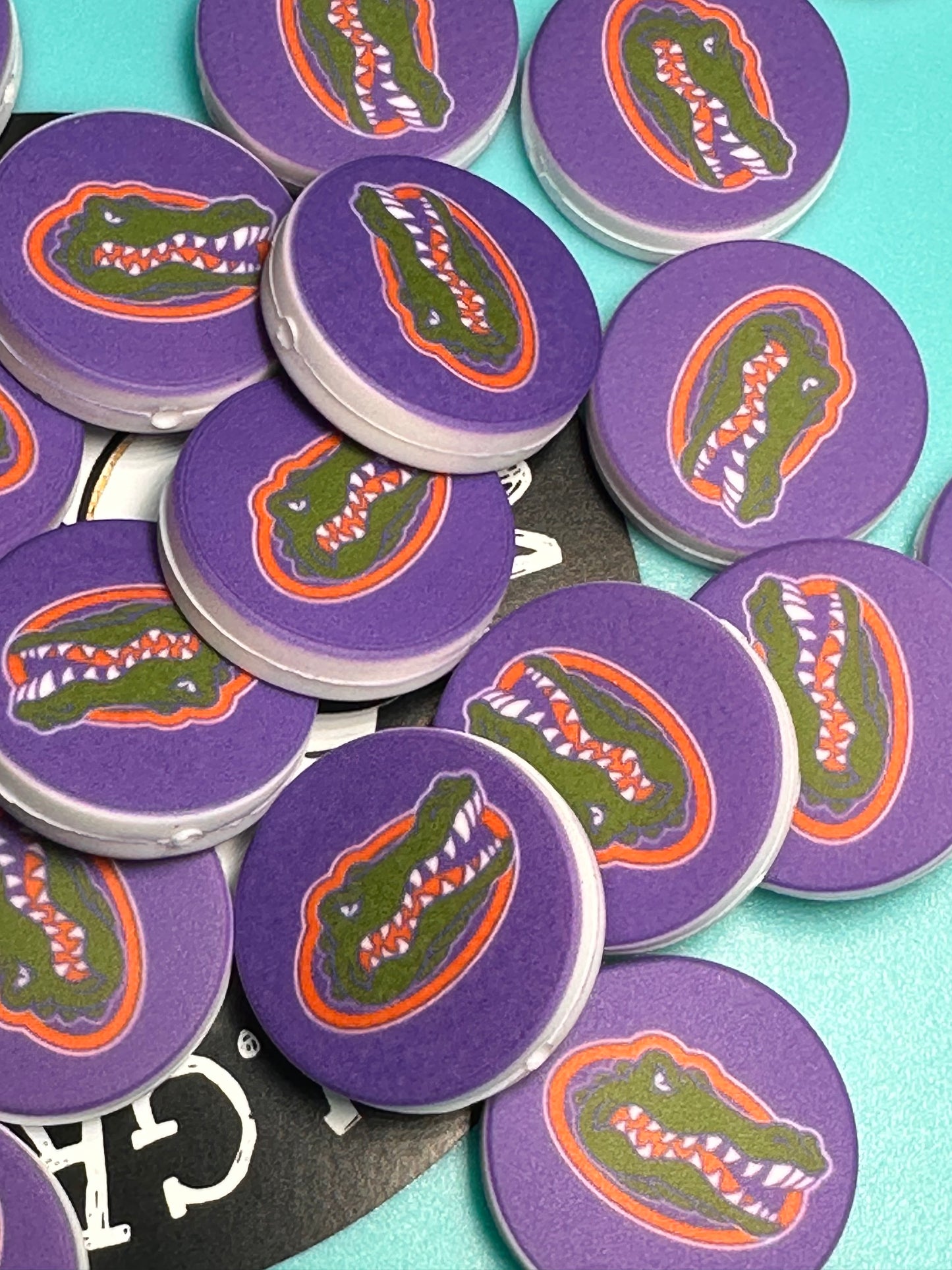 Florida Gators focal bead / logo/ design #6