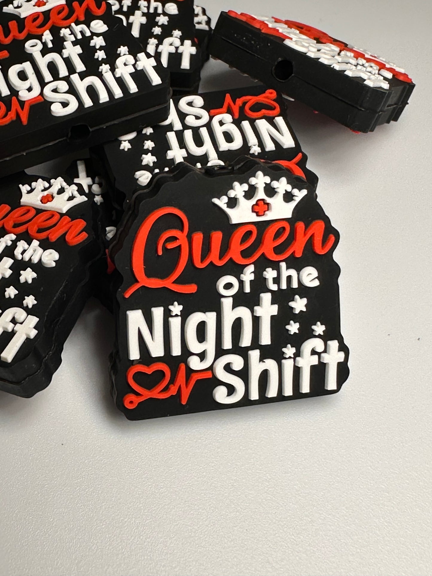 Queen of night shift/ silicone focal bead/ pen beading/ DIY bead/ nurse
