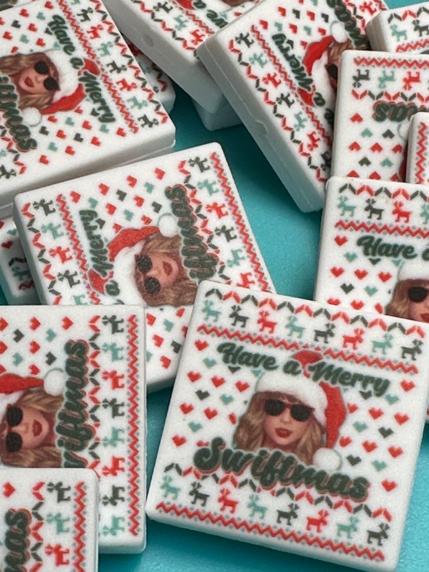 Christmas Taylor Swift focal bead design #2