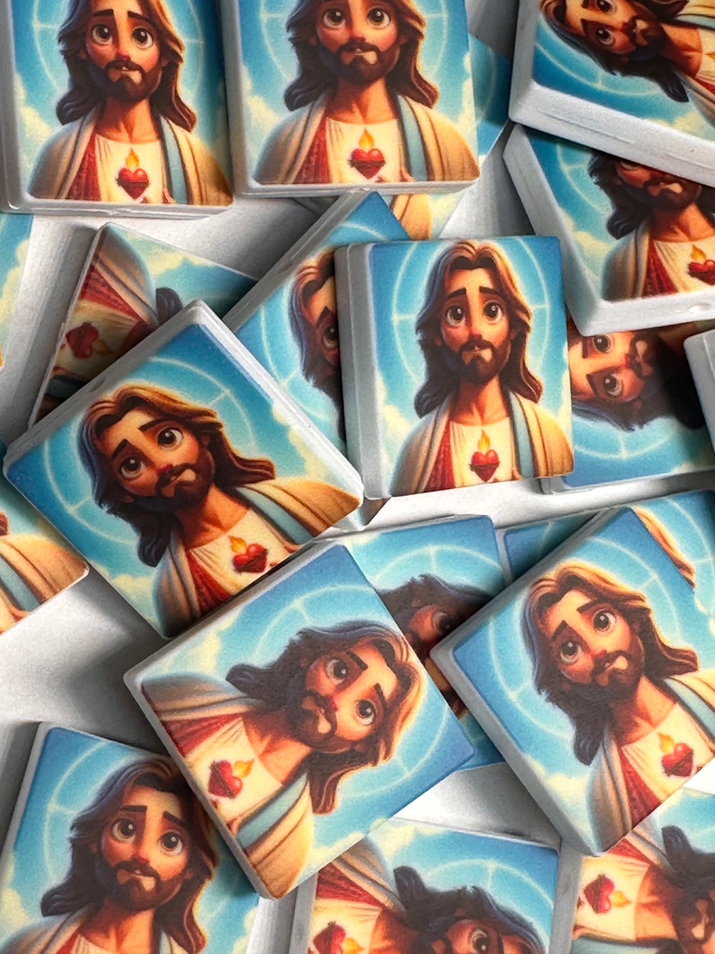 Jesus face/God/ Focal Bead/ beadable pen/ Silicone bead/ keychain bead/Faith/Jesus