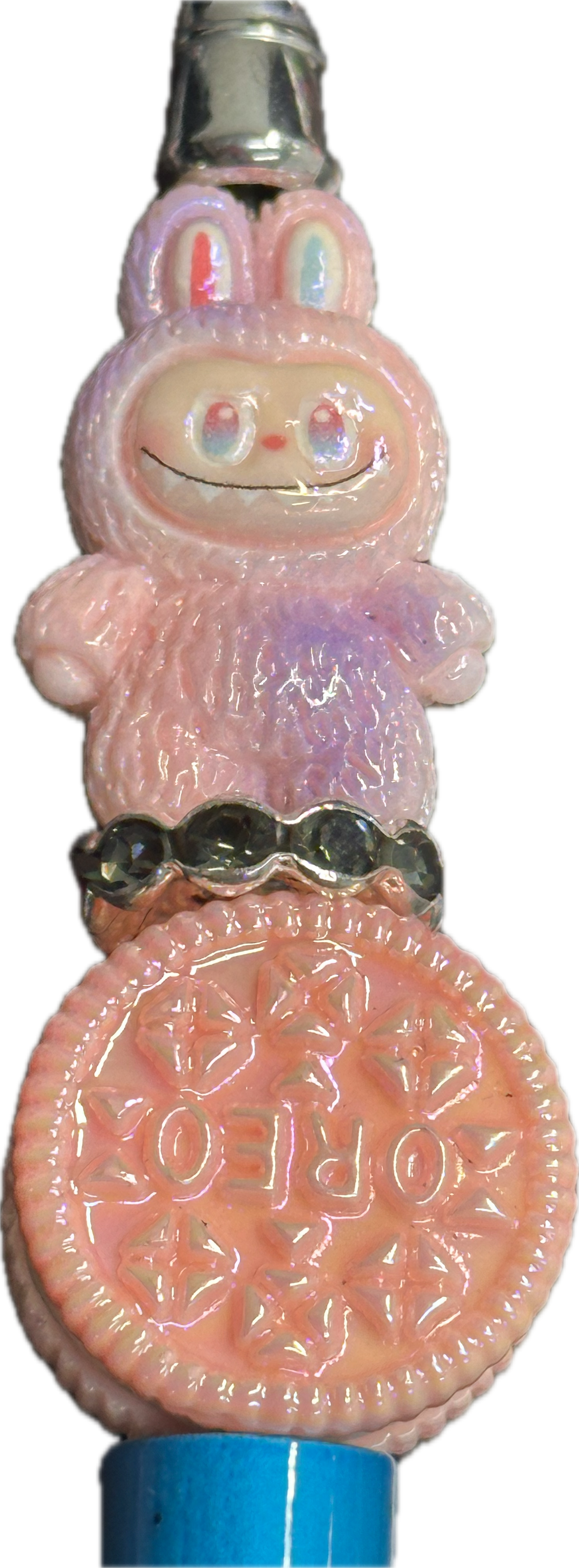 Labubu monster acrylic beads/ Five (5) beads included assorted colors/pen beading beads / keychain beads/ DIY/