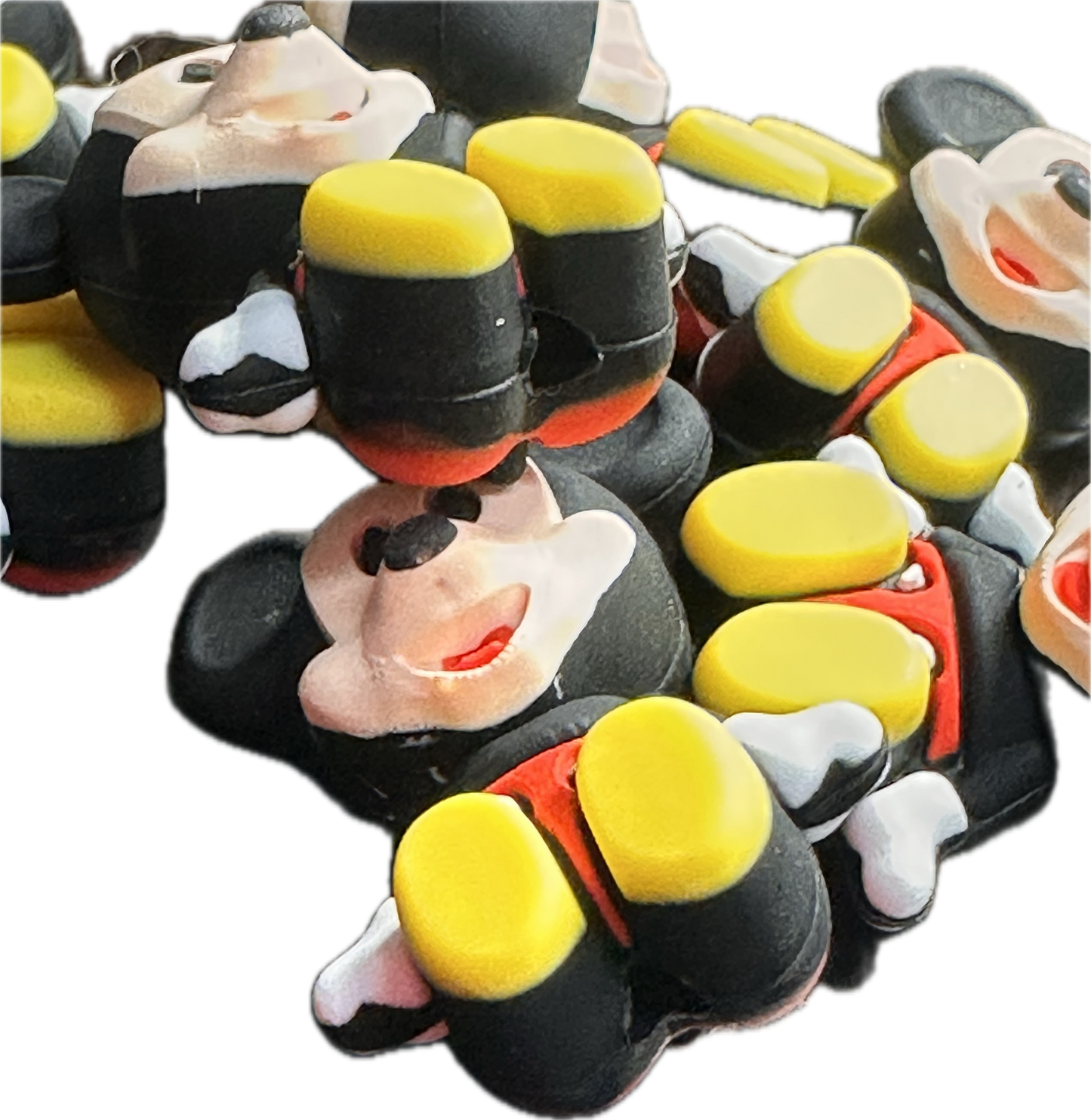 3D cute silicone focal bead/