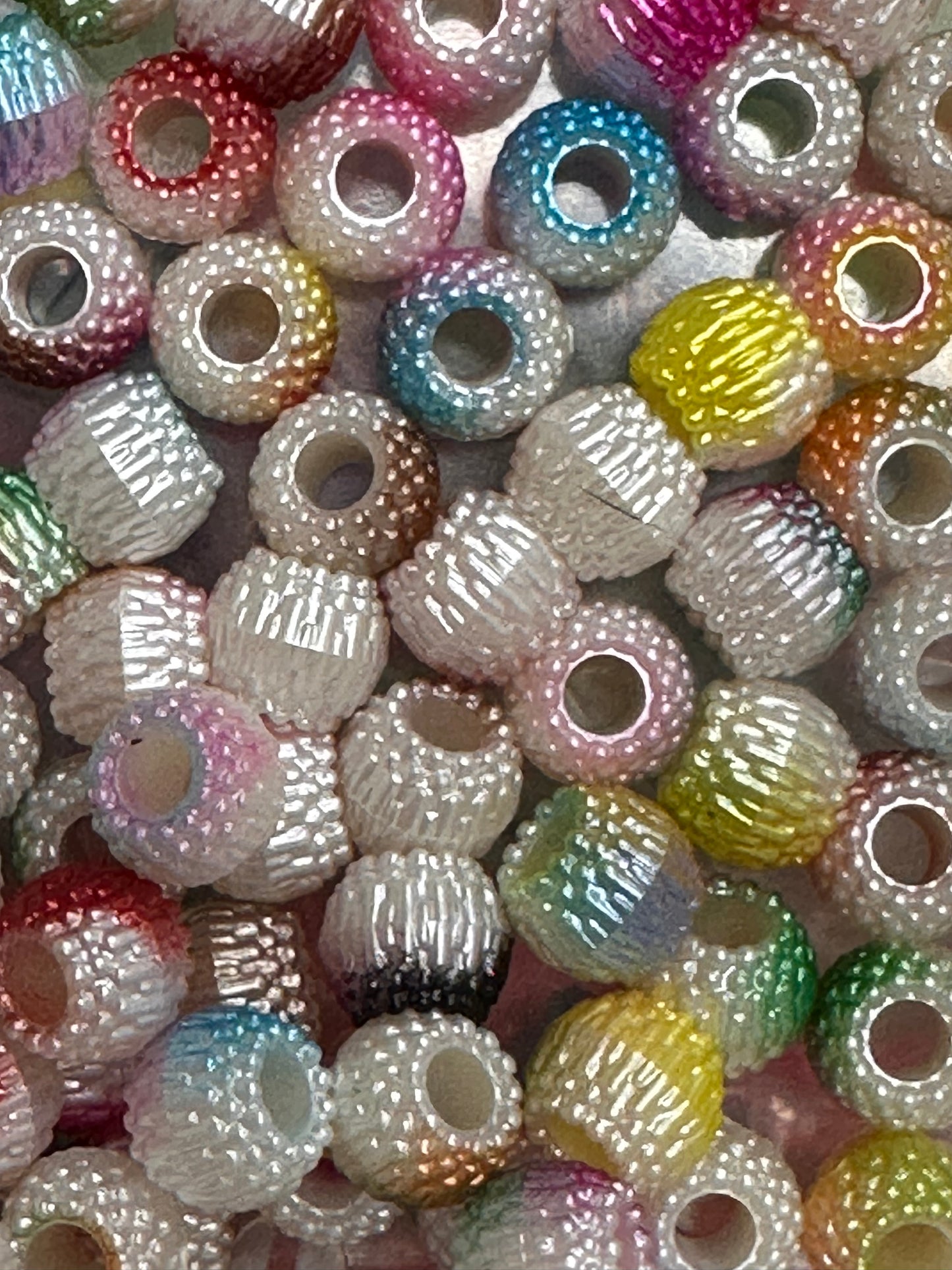 Beautiful spacer barrel shaped beads/10mm beads/ DIY Bead/ beadable pen/ keychain bead/