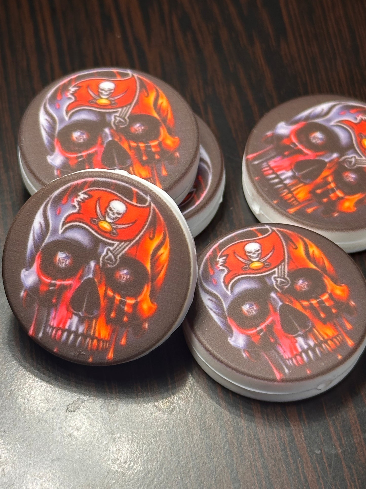 NEW Tampa Bay Buccaneers focal bead/football/ #5 skull