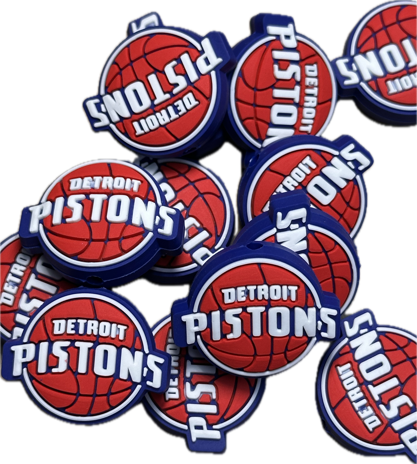 Detroit Pistons team focal bead / basketball Silicone DIY