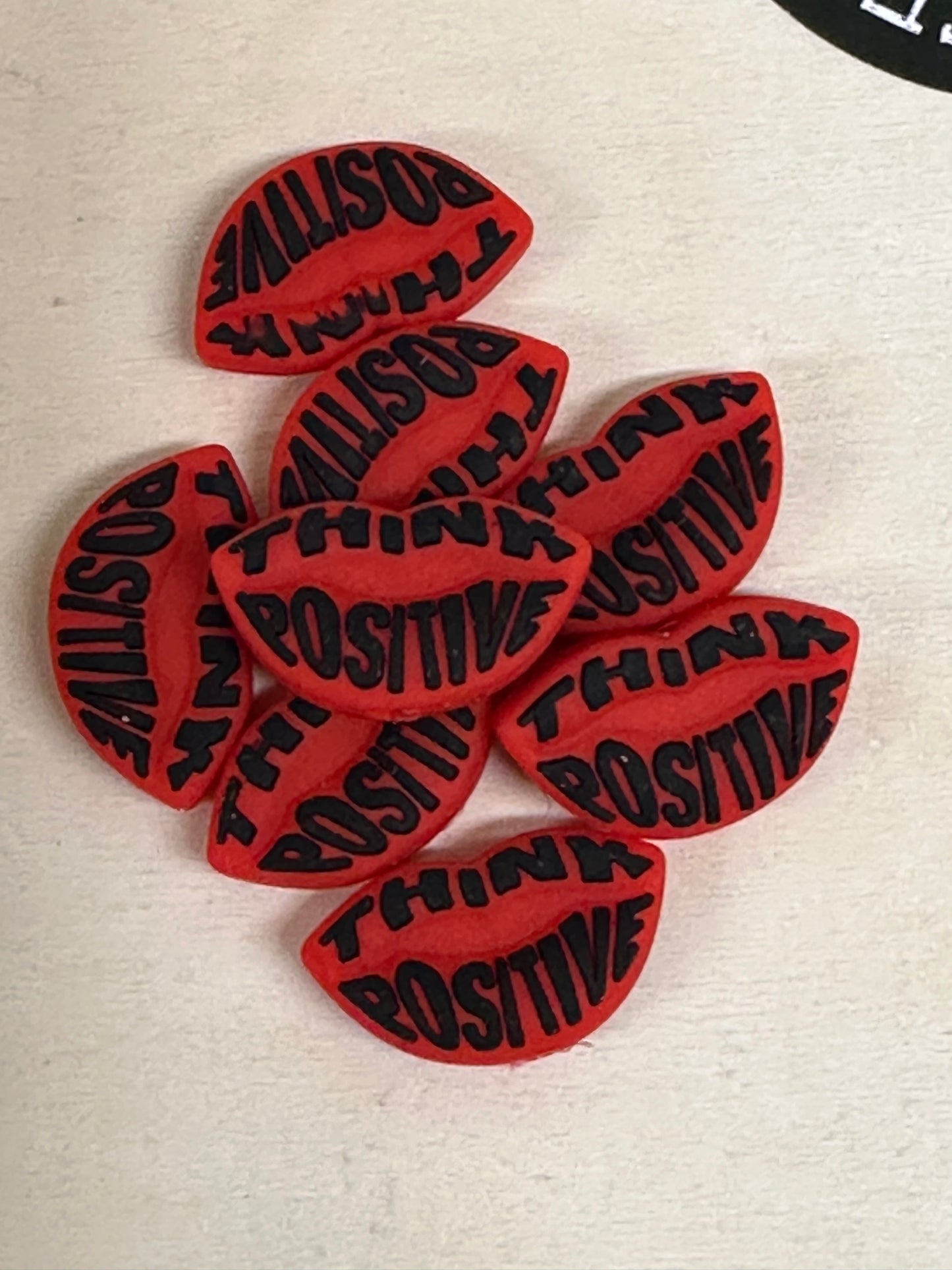 Lips silicone focal beads / pen beading/ keychain beads/ positivity