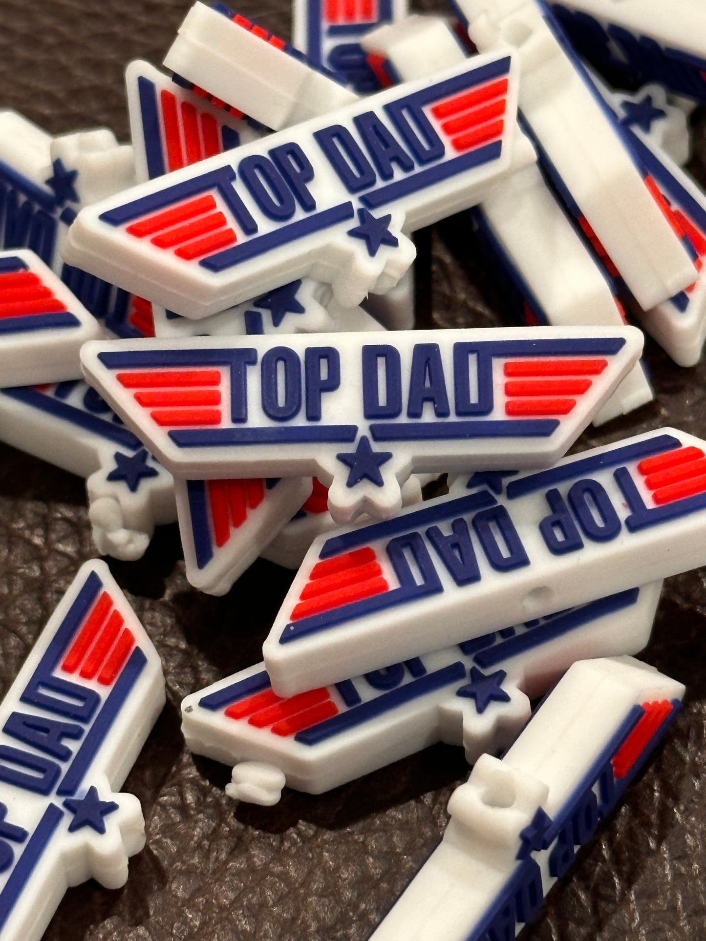 Top Dad Focal Bead/ Fathers Day Focal Bead/ Aviator/ Pilot