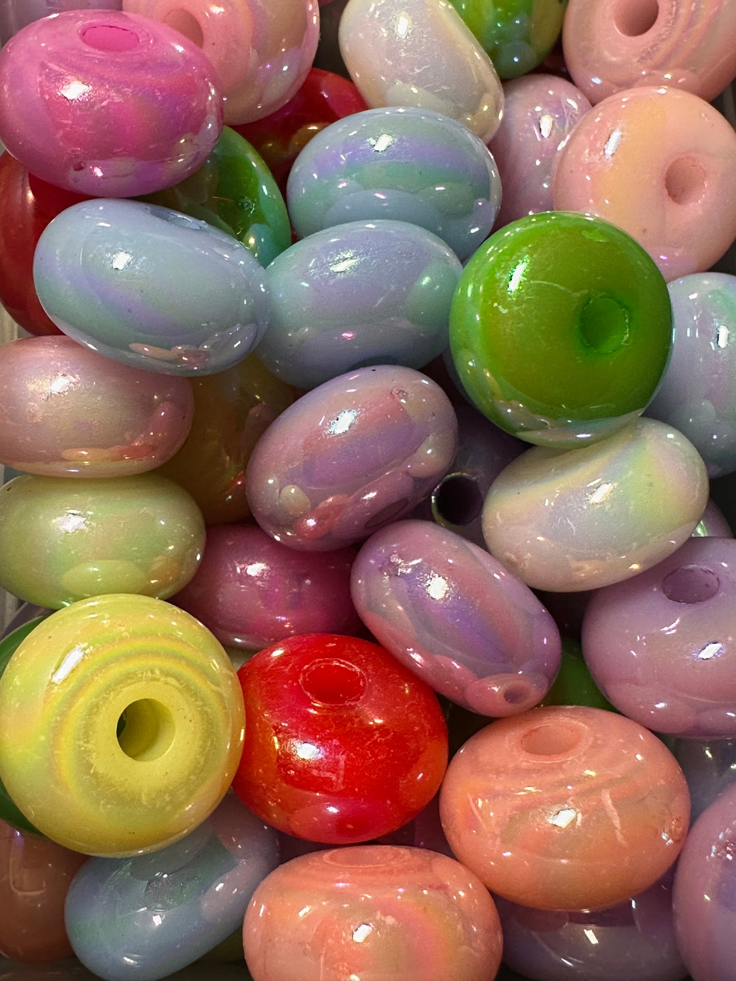 Acrylic spacer beads/ jewelry/ beadable pen beads/ keychain bead/ DIY/ approximately 12mm/ STYLE 3