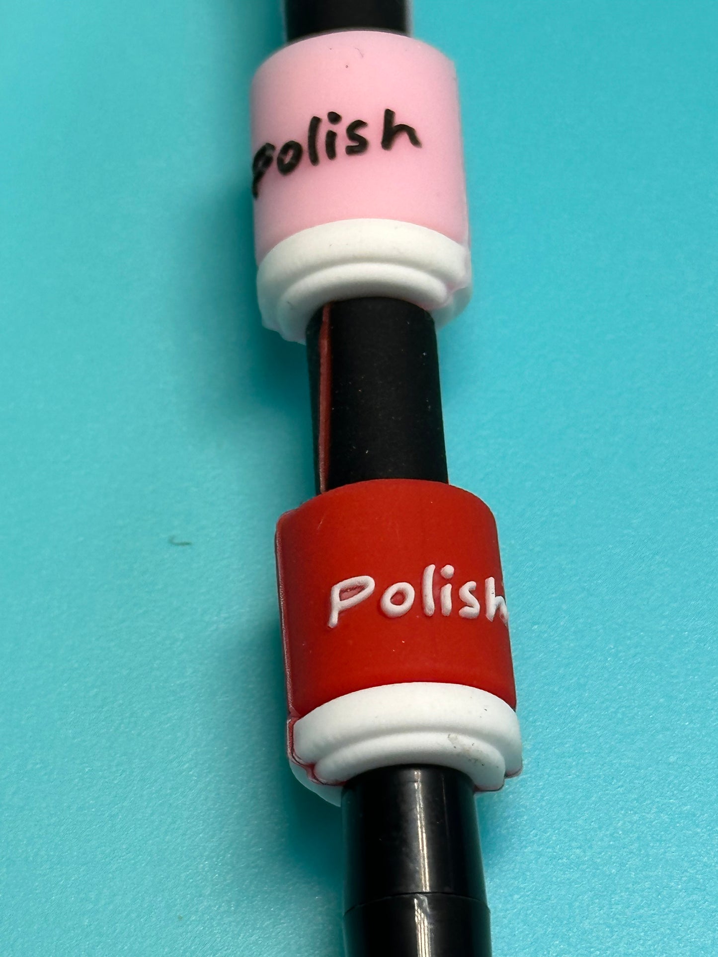 3D Fingernail polish mom bead/ spa day/ for beadable pen/ Silicone bead/keychain bead/ Mothers Day/ Nail Tech/