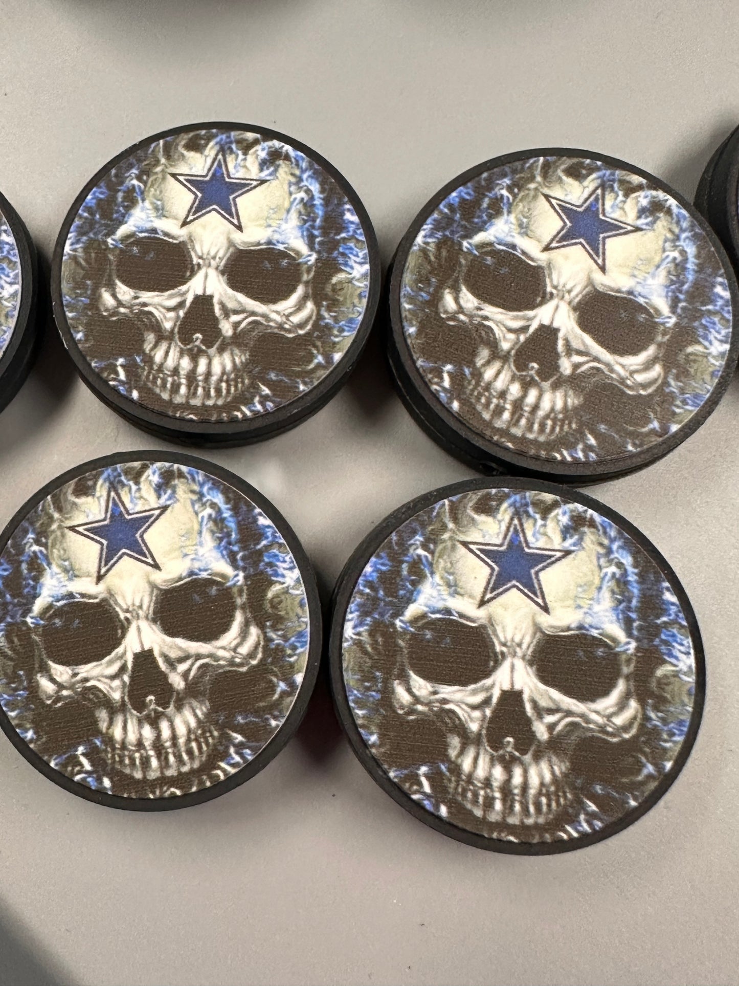 Dallas Cowboys focal bead /skull