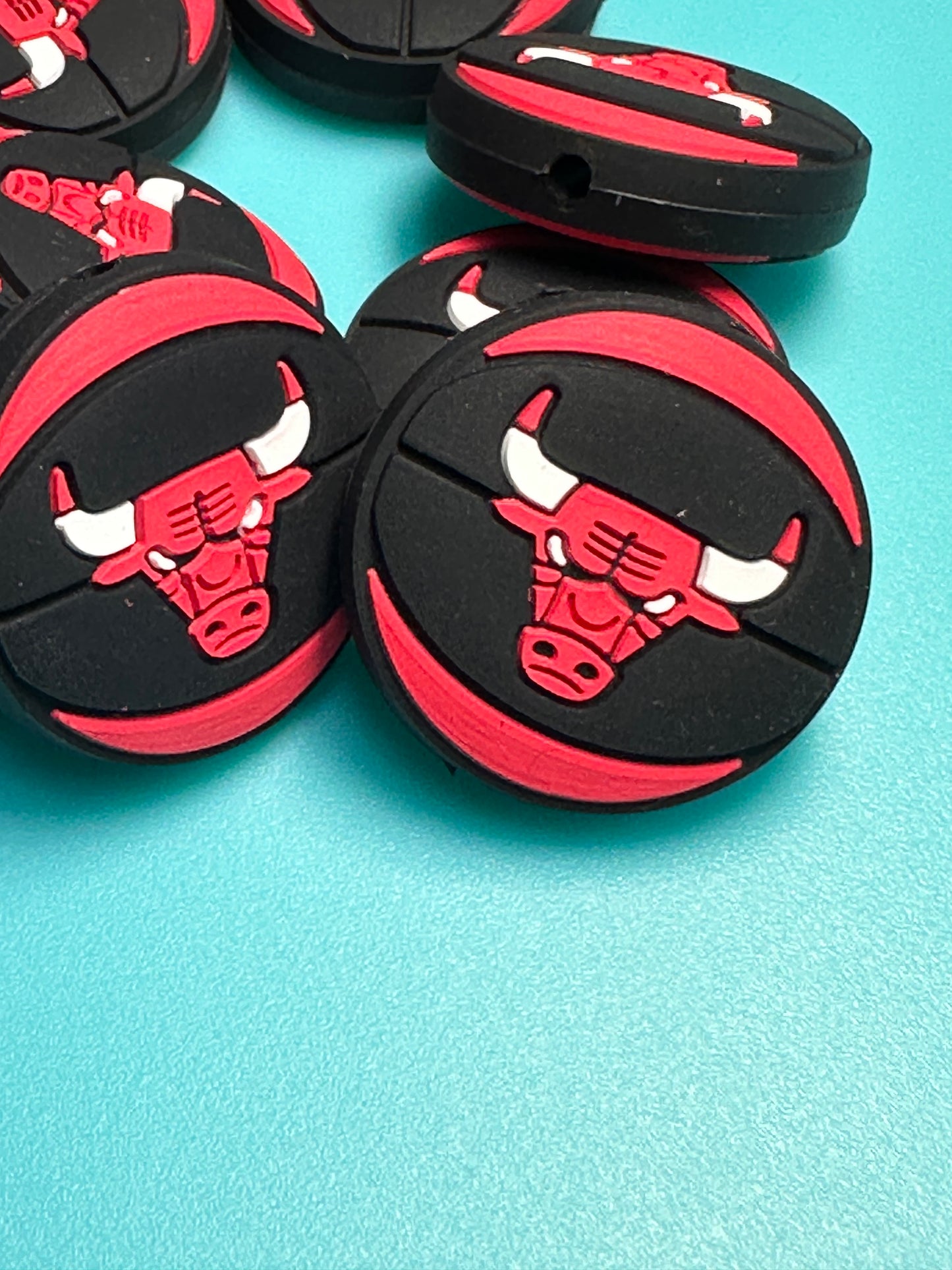 Chicago Bulls basketball focal bead #3