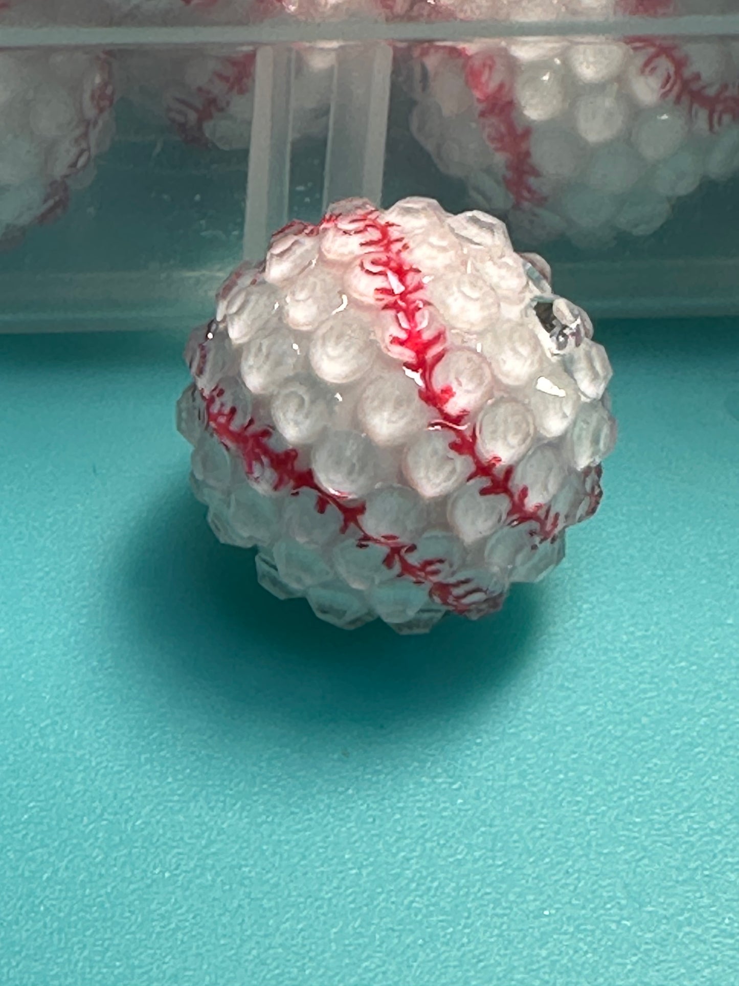 Five (5) Acrylic sports bead included/fancy Bead/ beadable pen/ keychain bead/choose your beads/20mm
