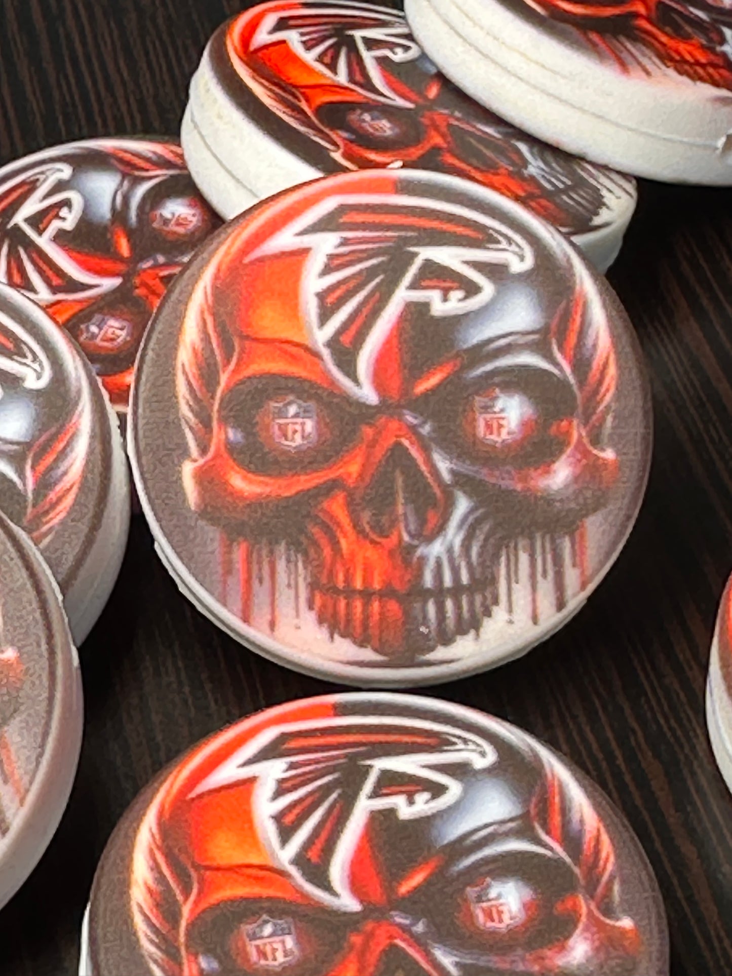 NEW Atlanta Falcons focal bead / football / NFL/ #3 skull
