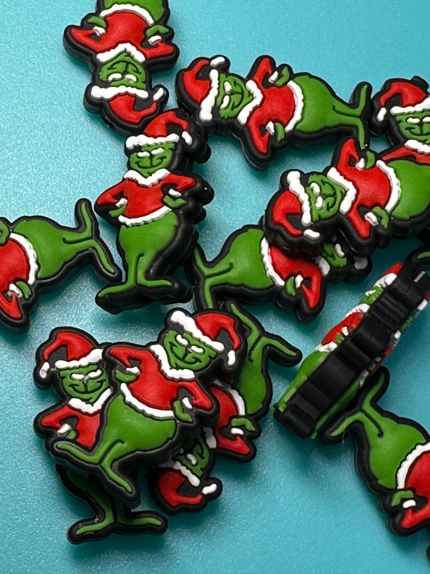 Green guy / Focal Bead/ beadable pen/ Silicone bead/ keychain bead #2