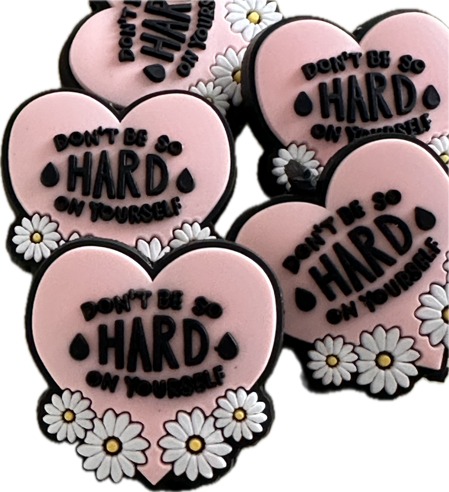 Conversation Heart Focal Bead/Love Yourself/ Dont be so hard on yourself