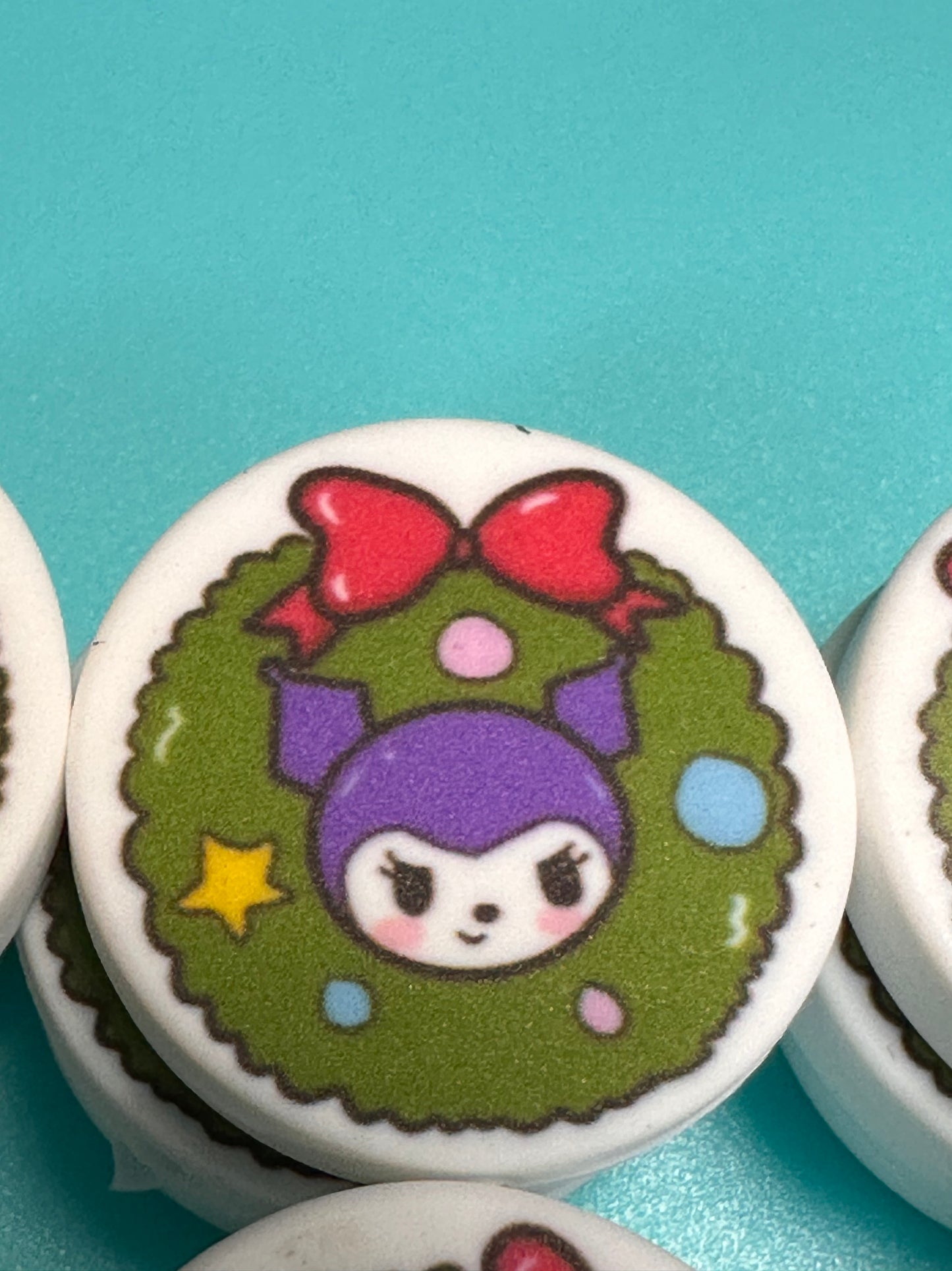 Christmas focal bead /Focal Bead/ beadable pen/ Silicone bead/ keychain bead/ cat
