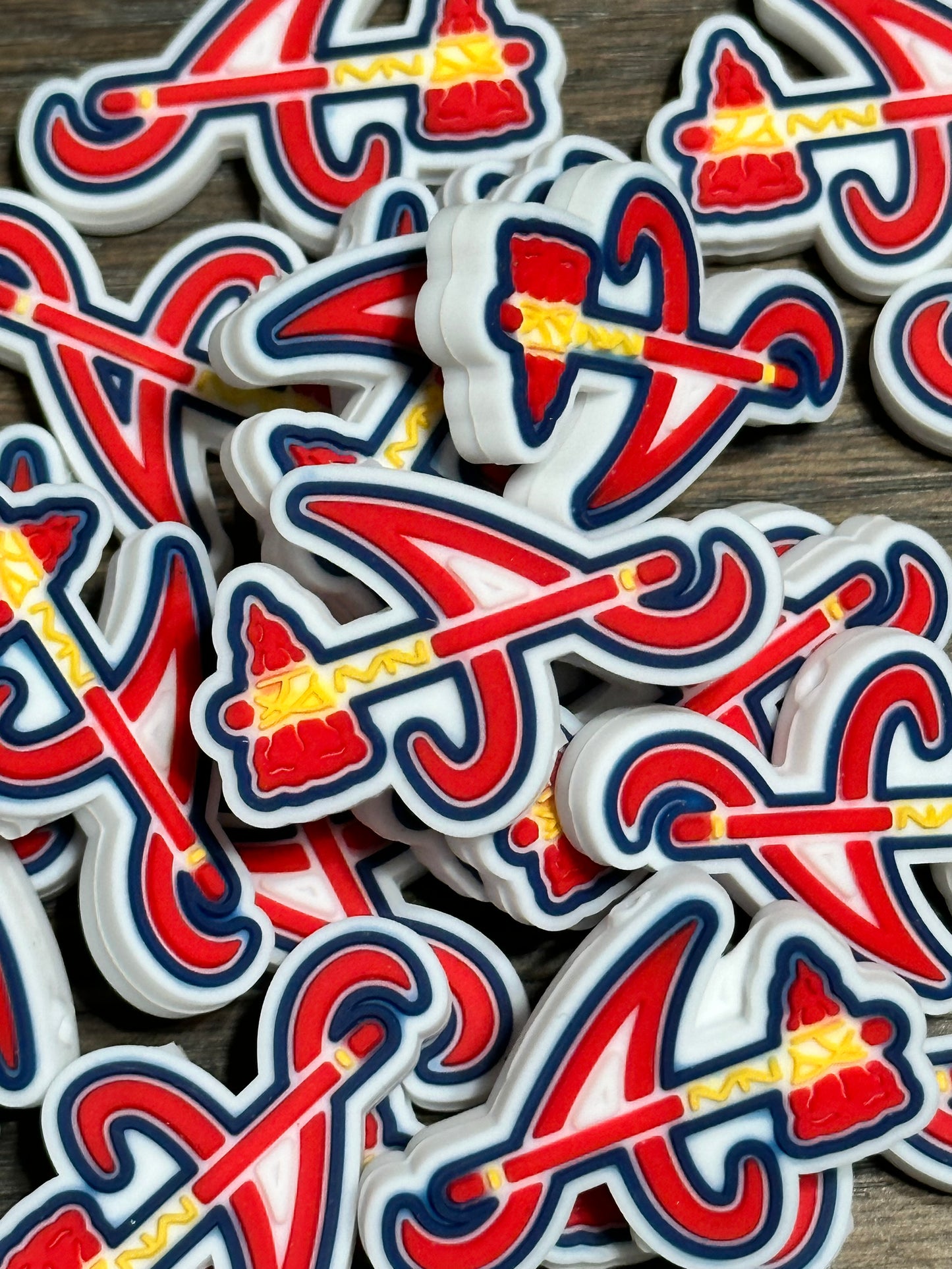 Atlanta Braves focal bead