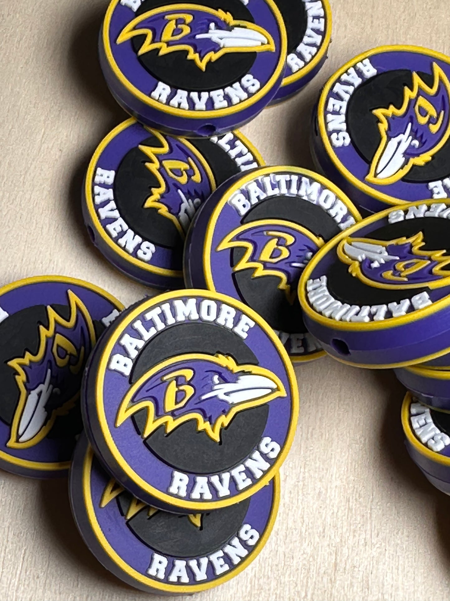 Baltimore Ravens focal bead / football / #3