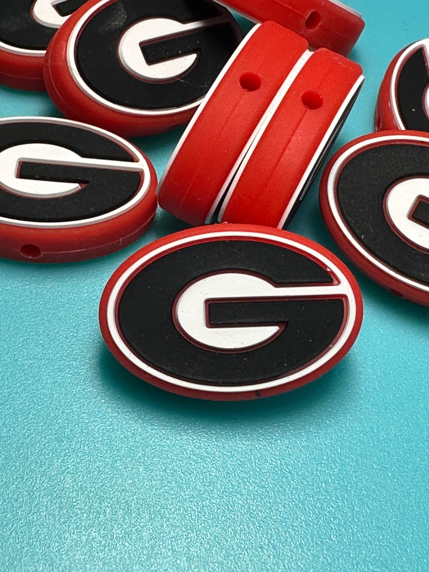 Georgia Bulldogs focal bead/ design #6