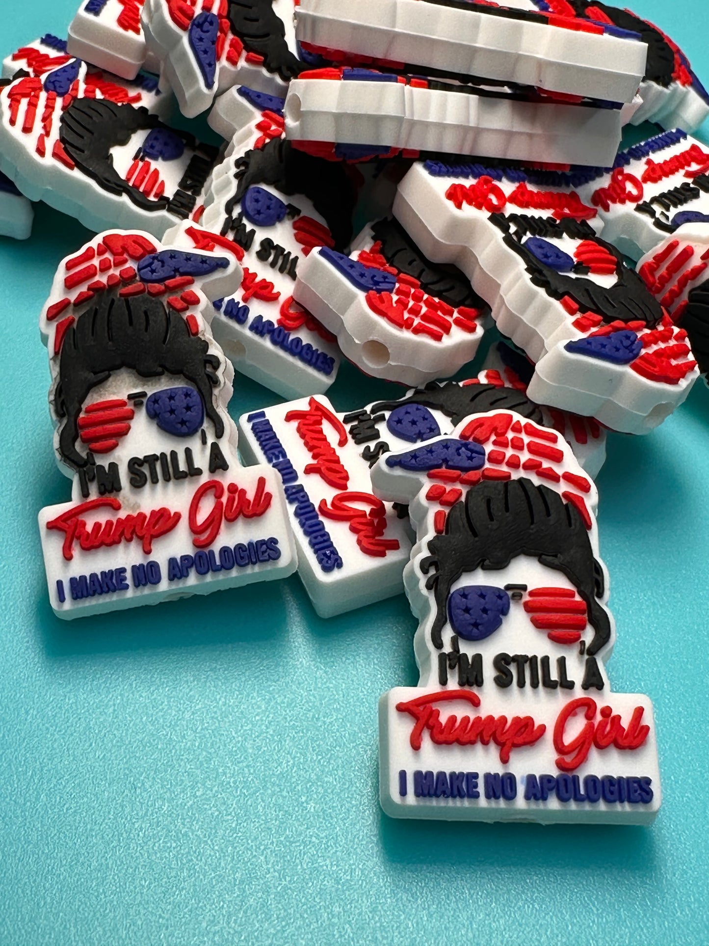 President Donald Trump Focal Bead / MAGA / let’s keep America great / Trump 2024/ Still a Trump girl