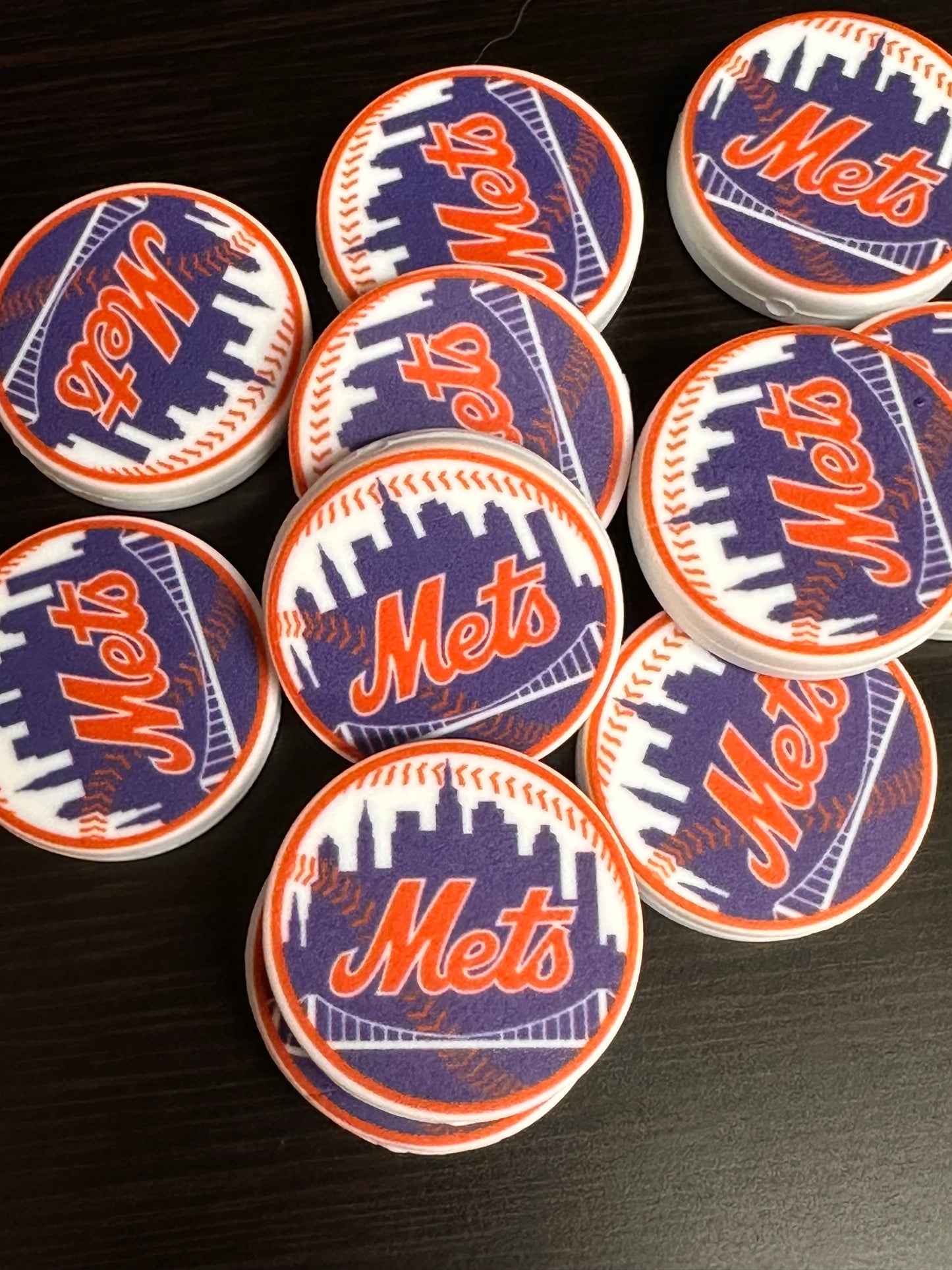New York Mets focal bead/ baseball/ New Bead!