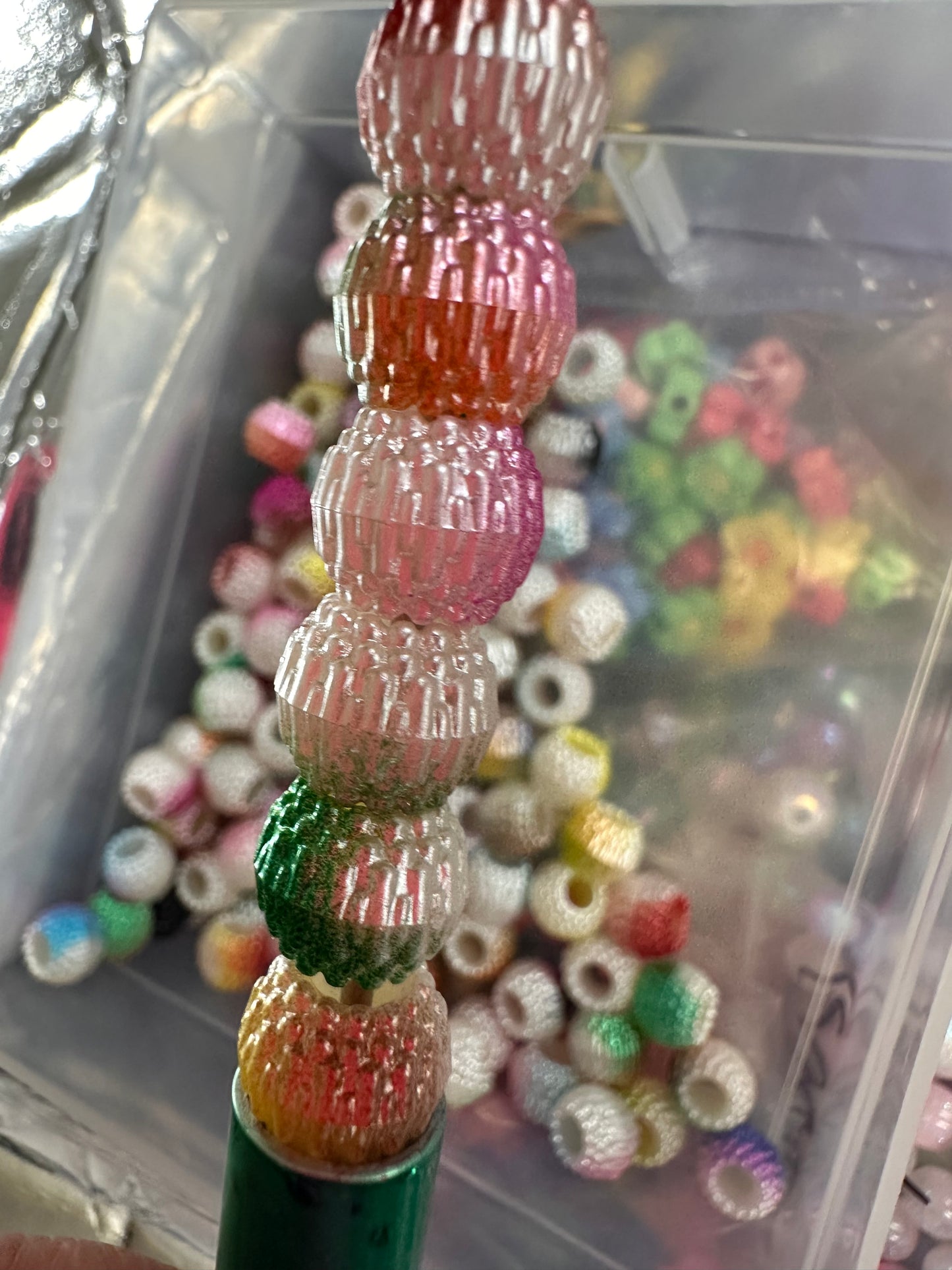 Beautiful spacer barrel shaped beads/10mm beads/ DIY Bead/ beadable pen/ keychain bead/