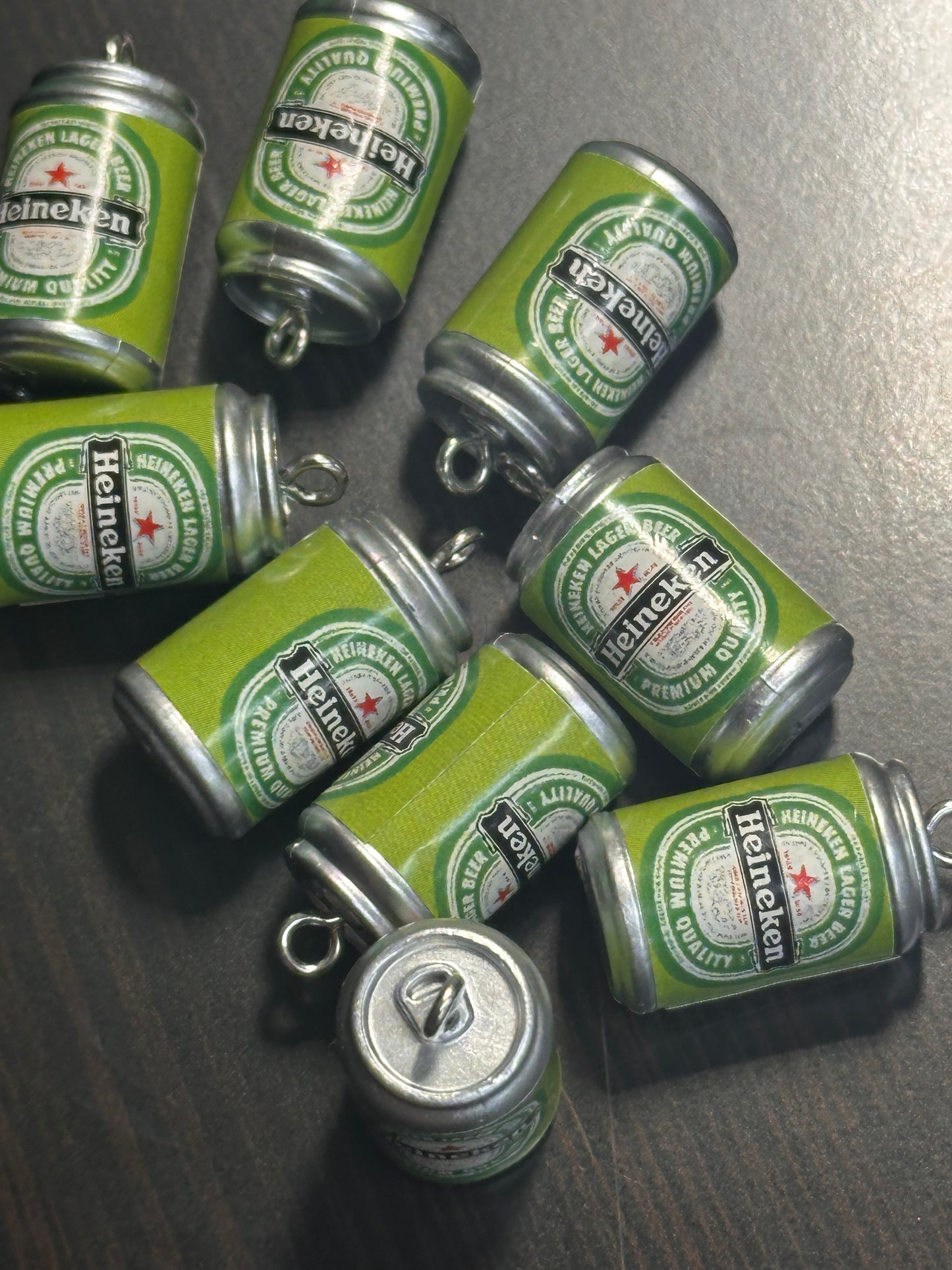 Beverage Heinie Soda Pop drink can charm/acrylic beer/ pendant/ DIY charm bracelet/ DIY necklace