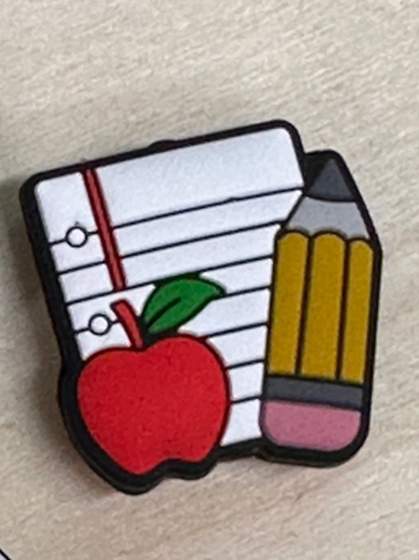 School Teacher Focal Bead/ beadable pen/ Silicone bead/ keychain bead/ teach