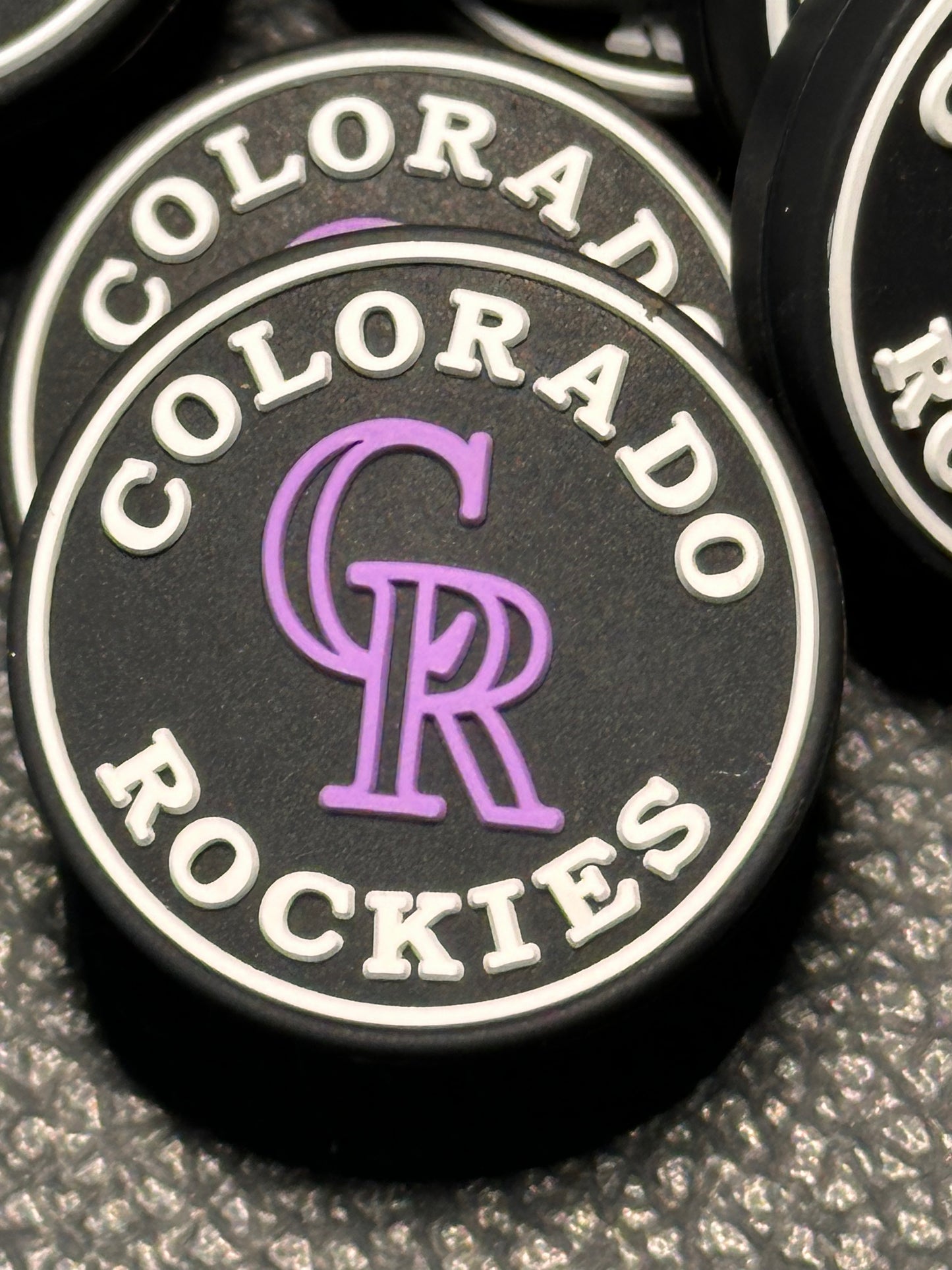 Colorado Rockies focal bead/ baseball/