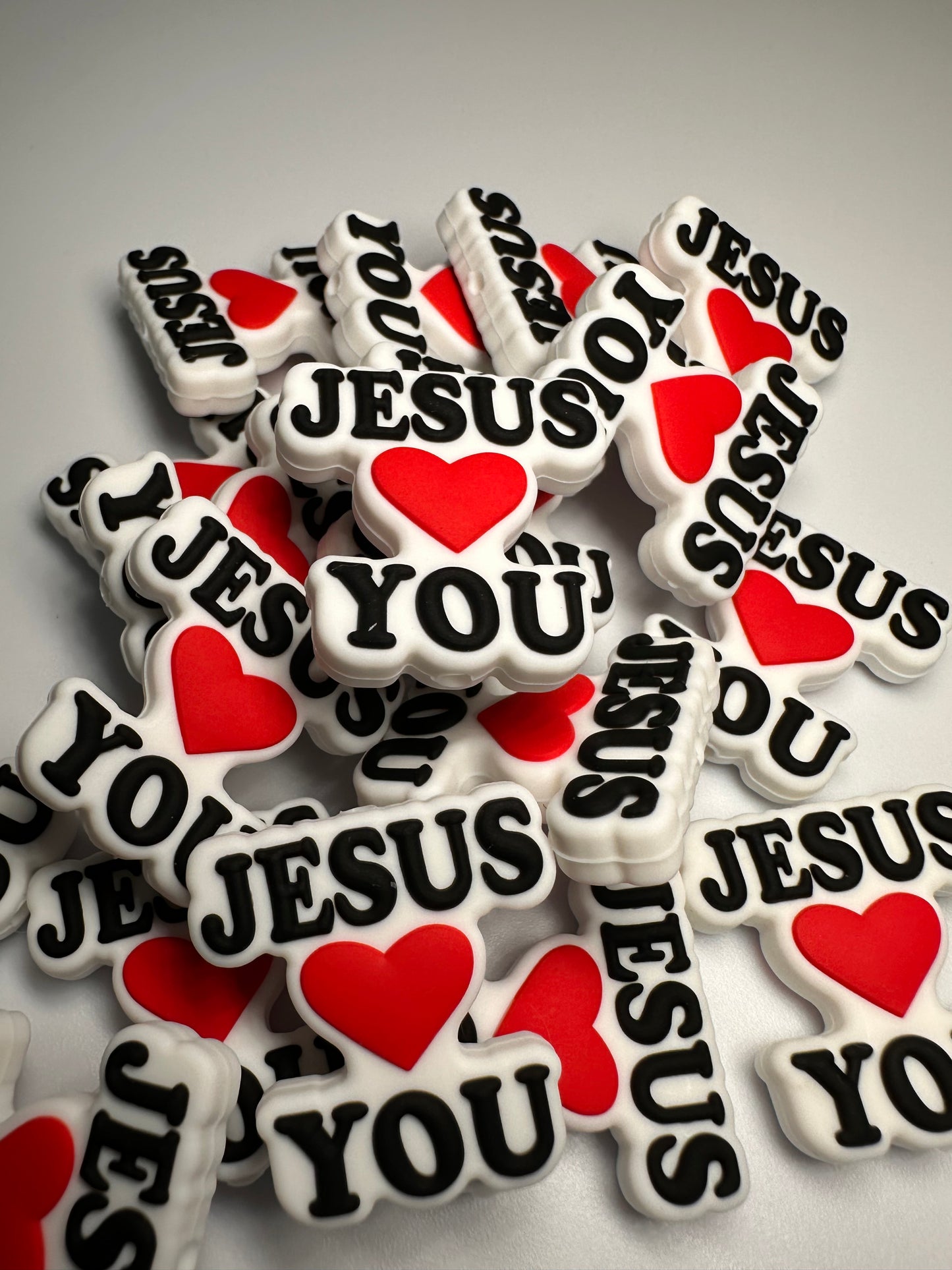 God/ Focal Bead/ beadable pen/ Silicone bead/ keychain bead/Faith/Jesus