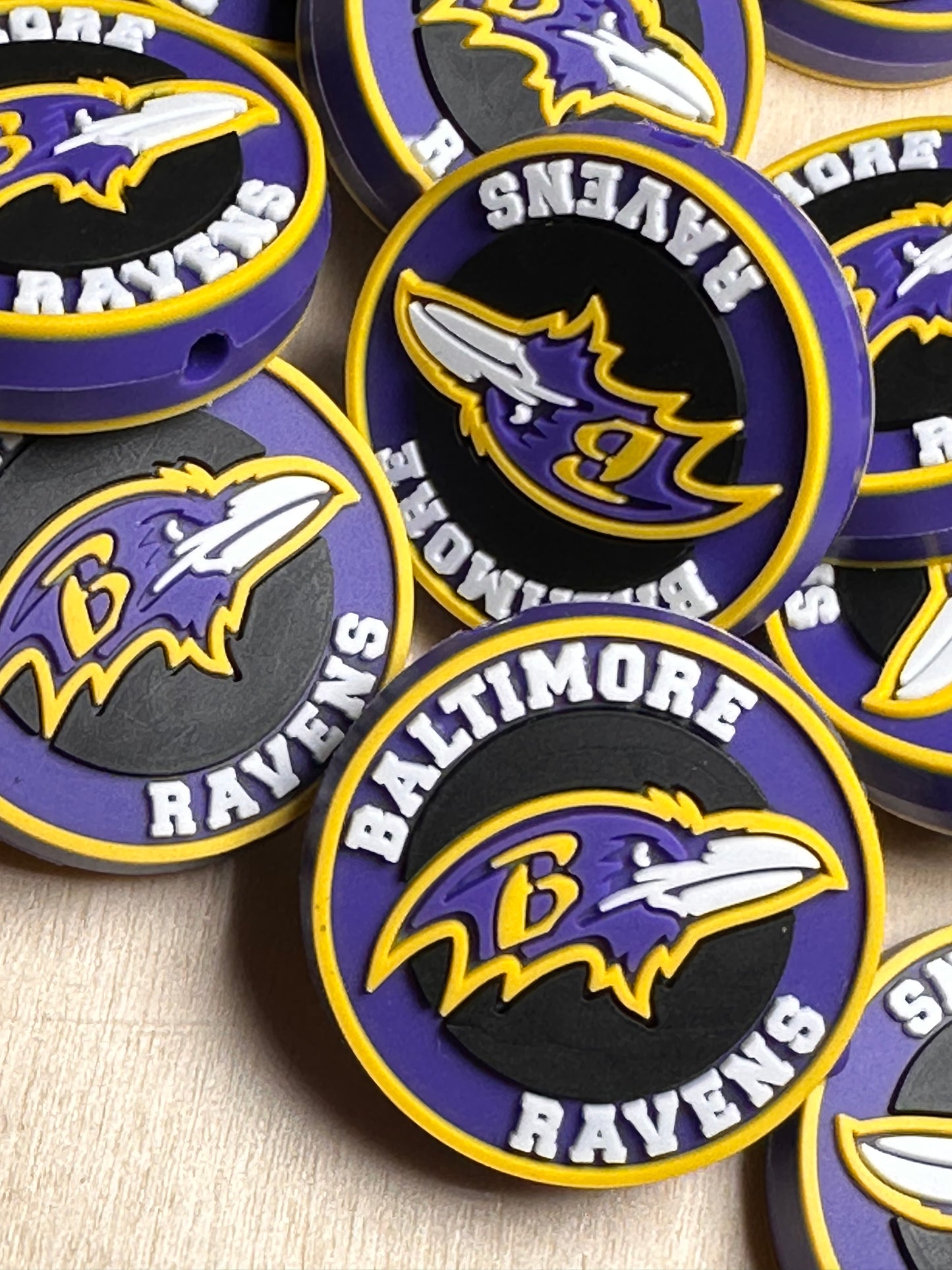 Baltimore Ravens focal bead / football / #3