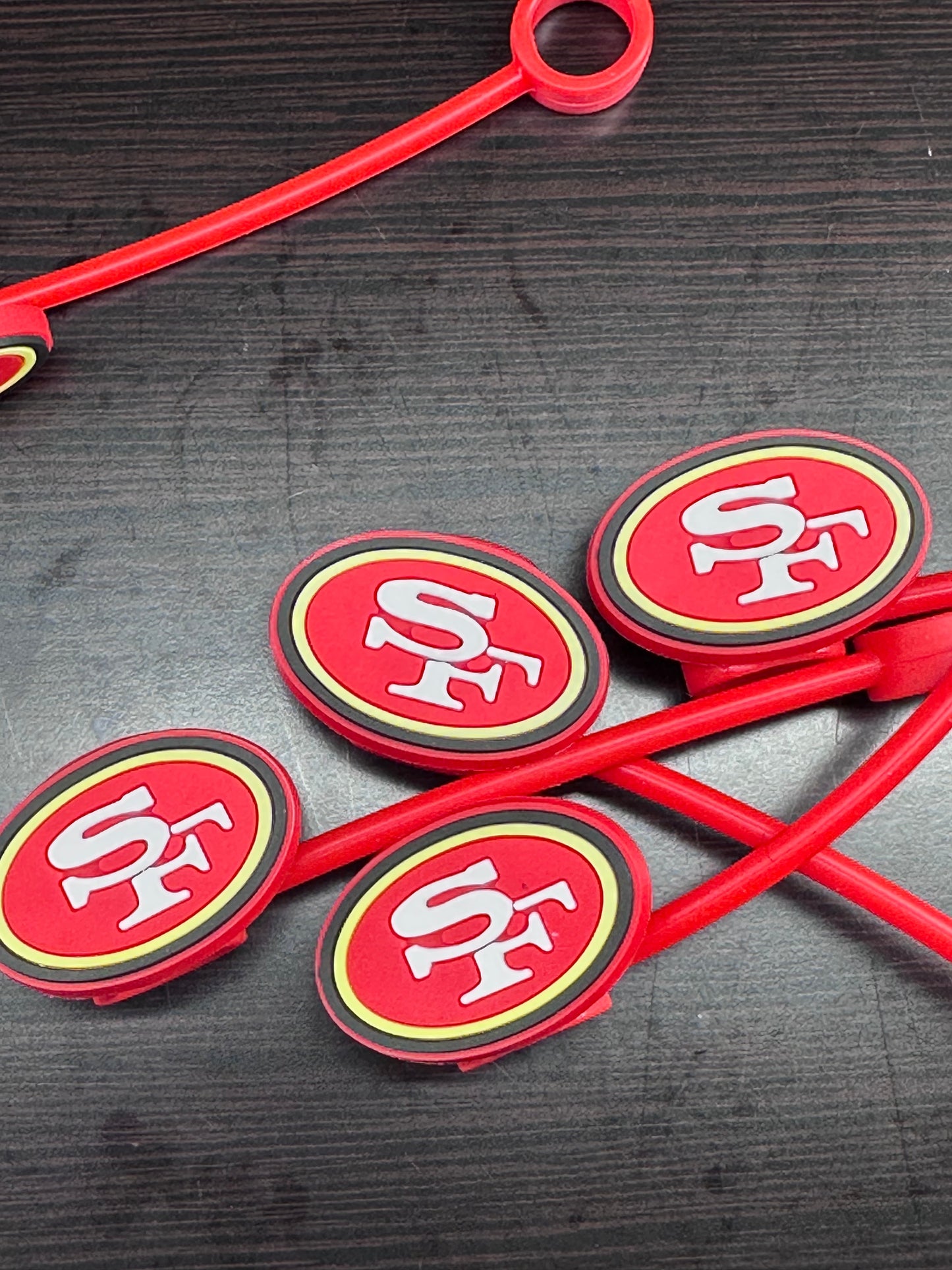SF Sports straw toppers/ fits 30-40 oz tumbler cups/Show your fave team on your Stanley/Fathers Day gift