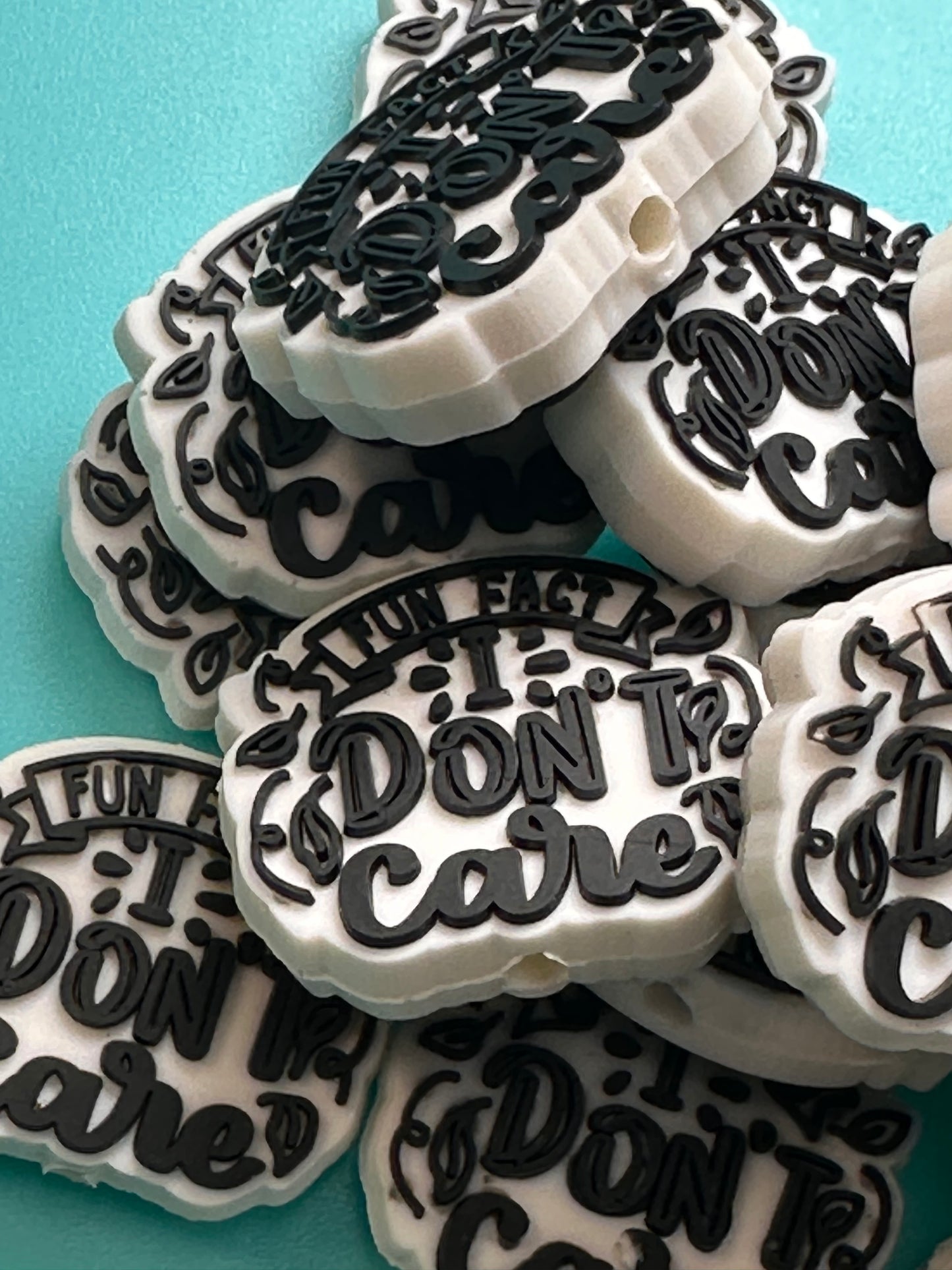 I don’t care silicone focal bead