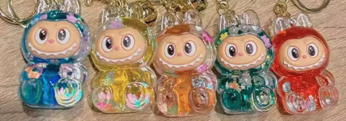 Labubu quicksand pendants for DIY/ Monster keychain, bag charms, purse charms and other DIY/
